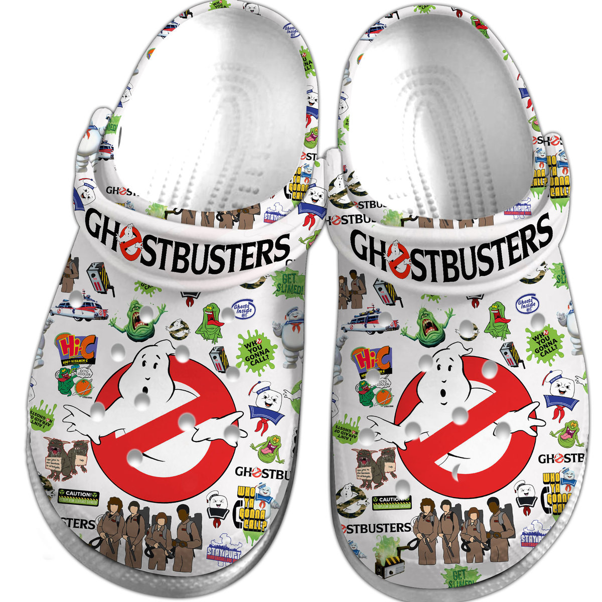 Merchidea Ghostbusters Movie Crocs Crocband Clogs Shoes Comfortable For Men Women and Kids