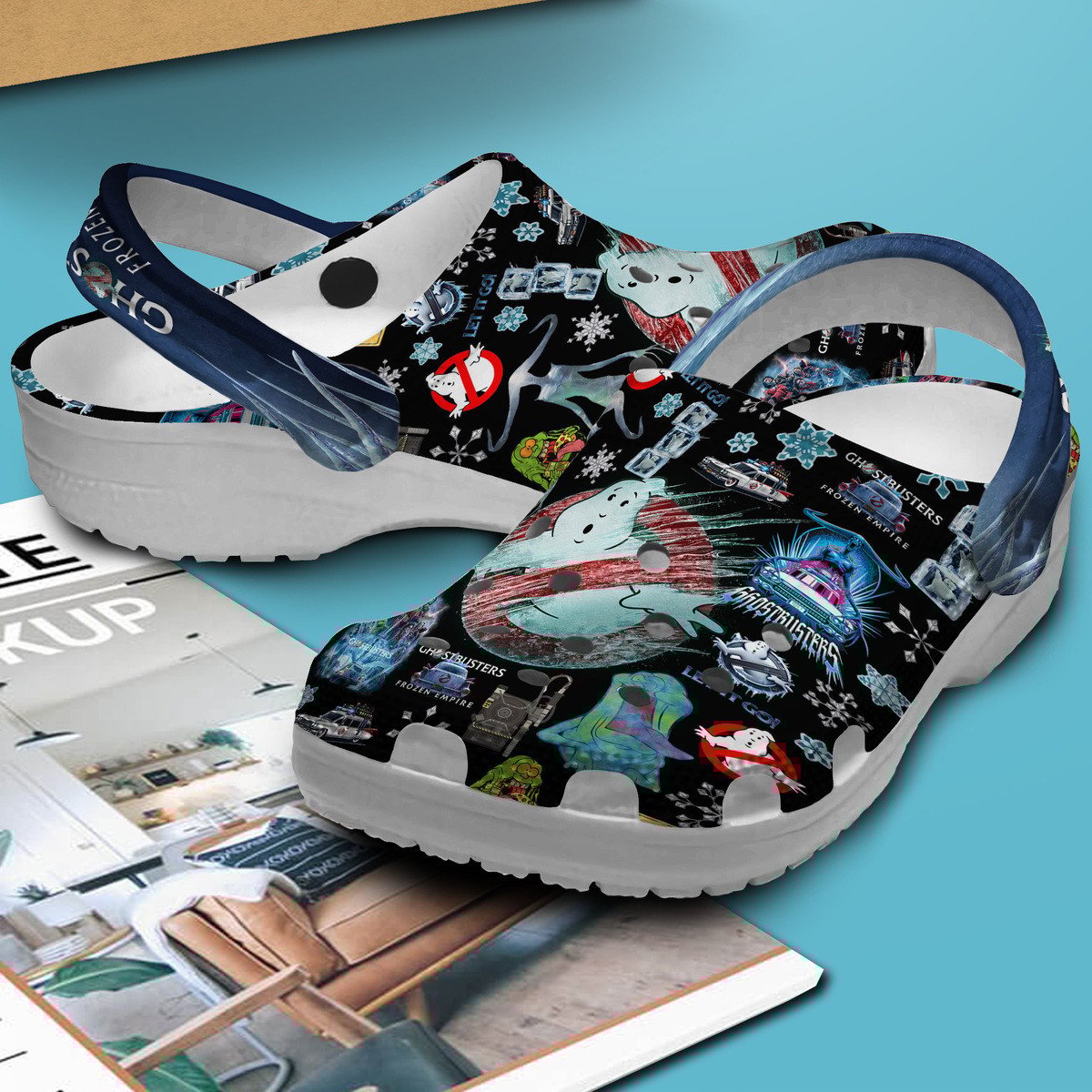 Merchidea Ghostbusters Movie Crocs Crocband Clogs Shoes Comfortable For Men Women and Kids