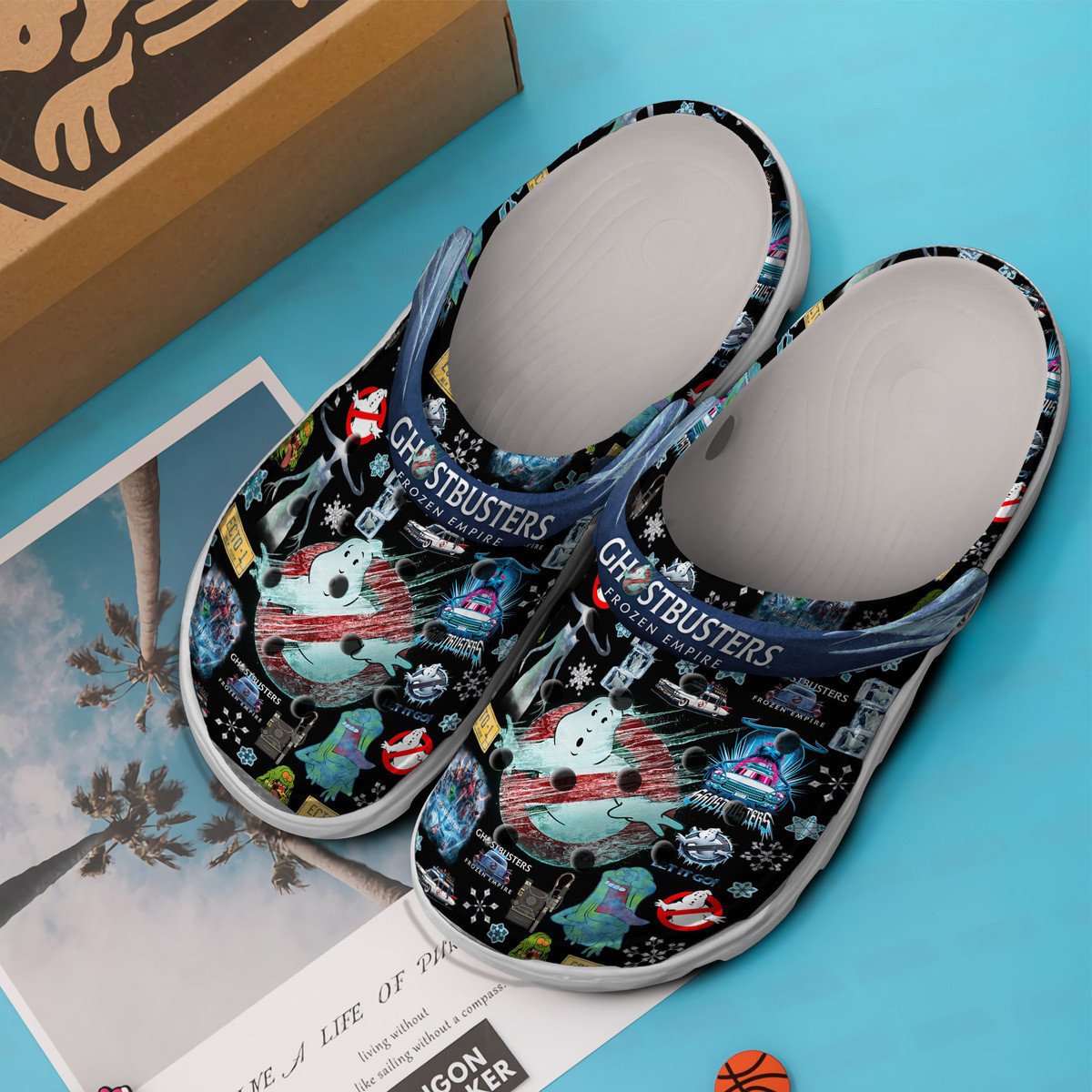 Merchidea Ghostbusters Movie Crocs Crocband Clogs Shoes Comfortable For Men Women and Kids