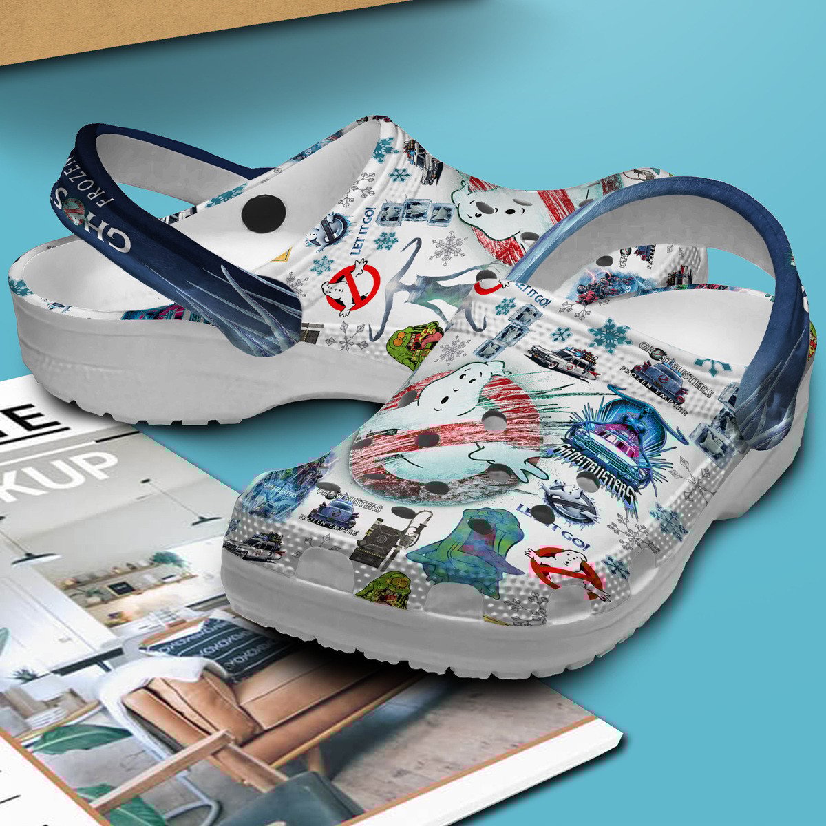 Merchidea Ghostbusters Movie Crocs Crocband Clogs Shoes Comfortable For Men Women and Kids