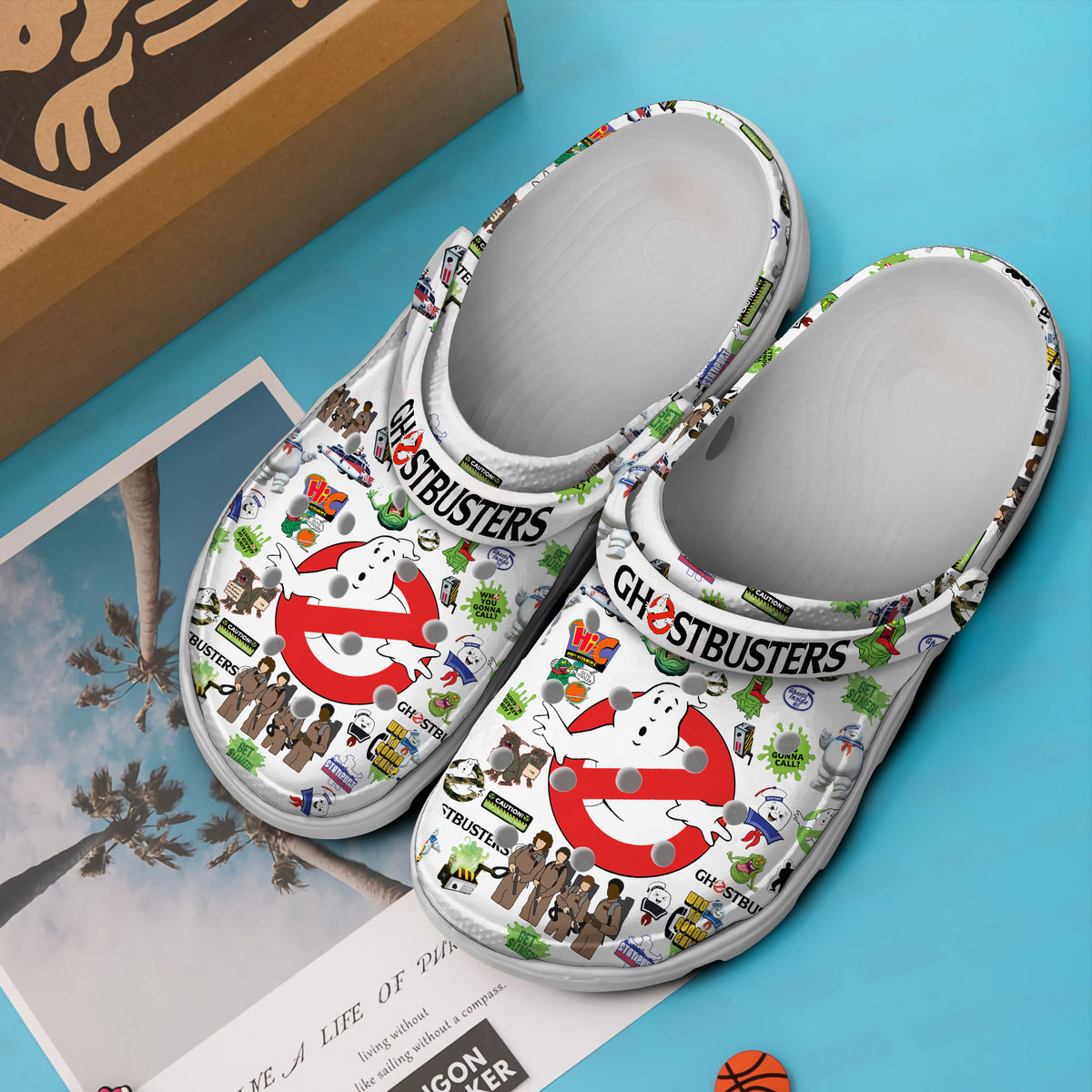 Merchidea Ghostbusters Movie Crocs Crocband Clogs Shoes Comfortable For Men Women and Kids