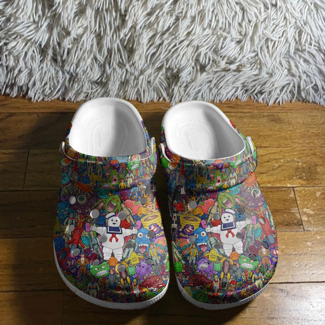 Merchidea Ghostbusters TV Series Crocs Crocband Clogs Shoes Comfortable For Men Women and Kids