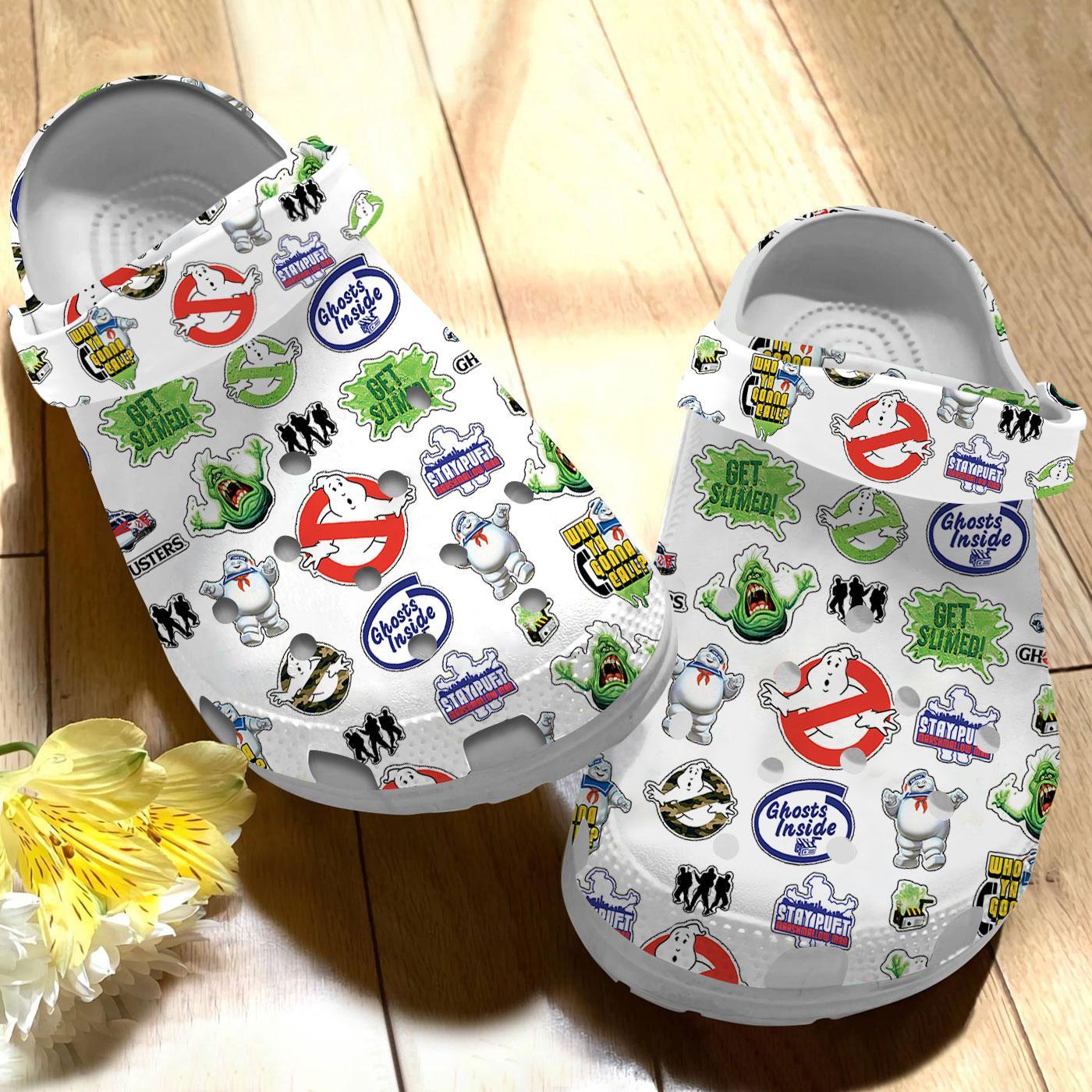 Merchidea Ghostbusters TV Series Crocs Crocband Clogs Shoes Comfortable For Men Women and Kids