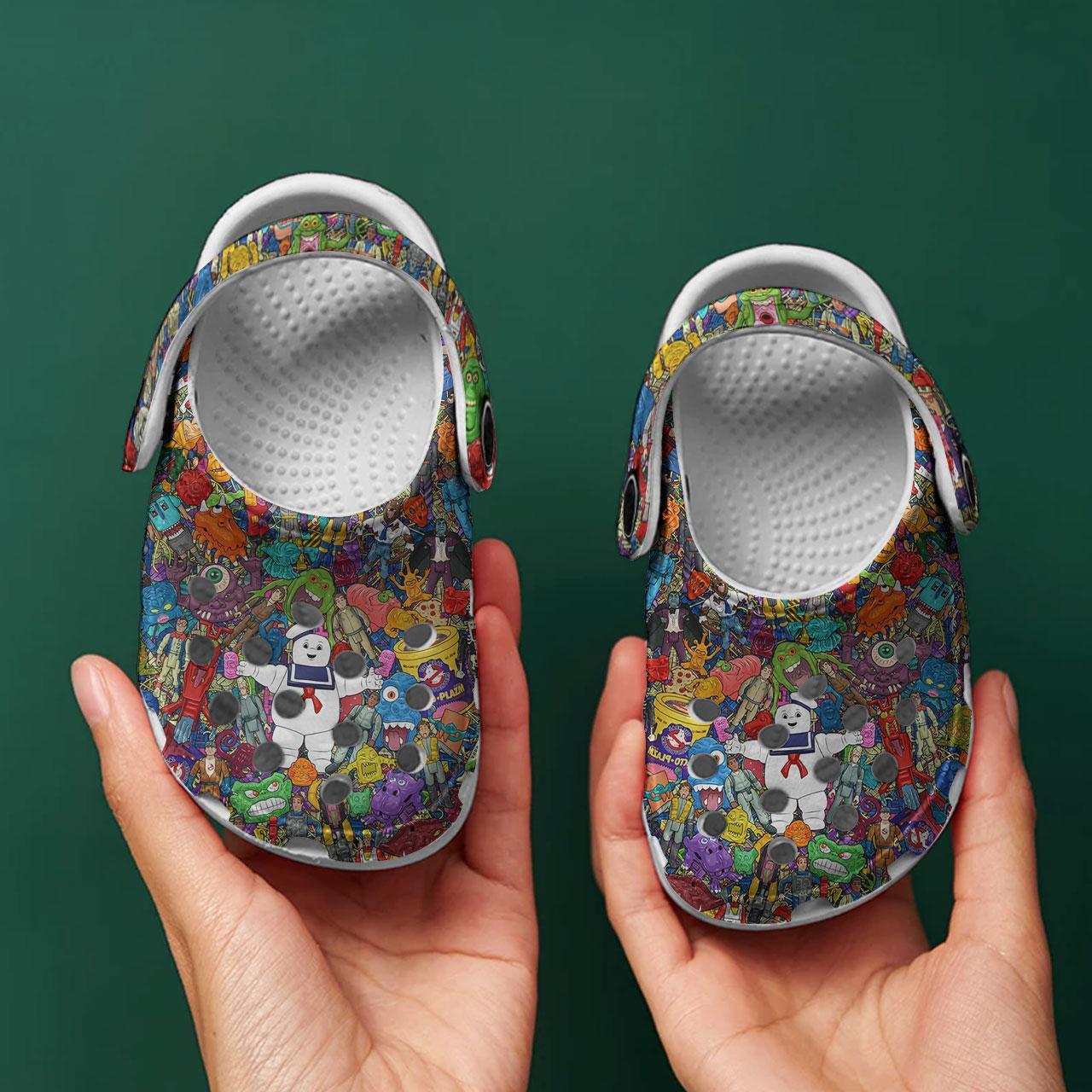 Merchidea Ghostbusters TV Series Crocs Crocband Clogs Shoes Comfortable For Men Women and Kids