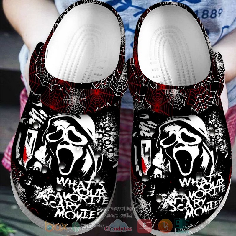 Merchidea Ghostface Scream Movie Crocs Crocband Clogs Shoes Comfortable For Men Women and Kids
