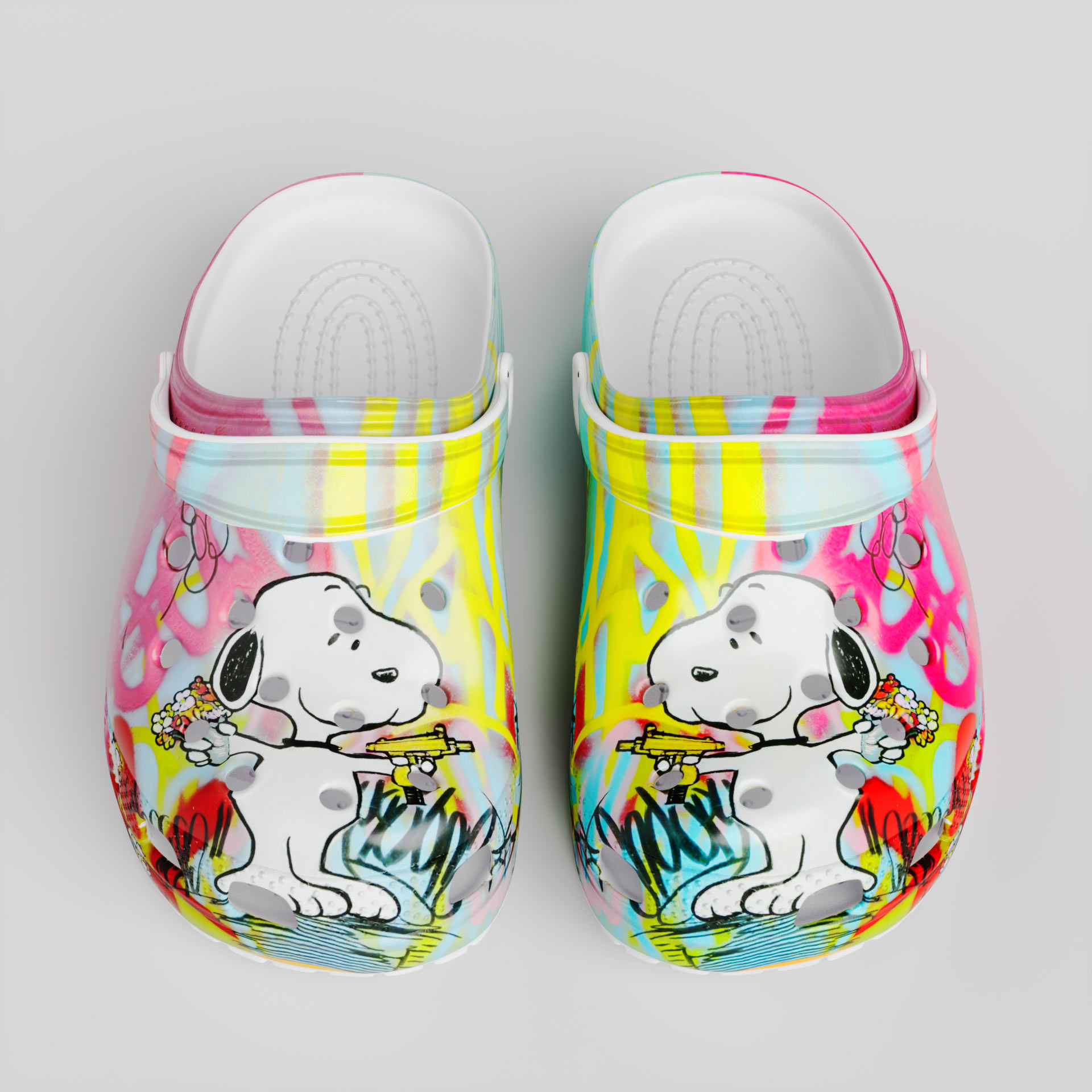 Merchidea Gift Snoopy Peanuts Cartoon Crocs 3D Clog For Men Women Kids Shoes