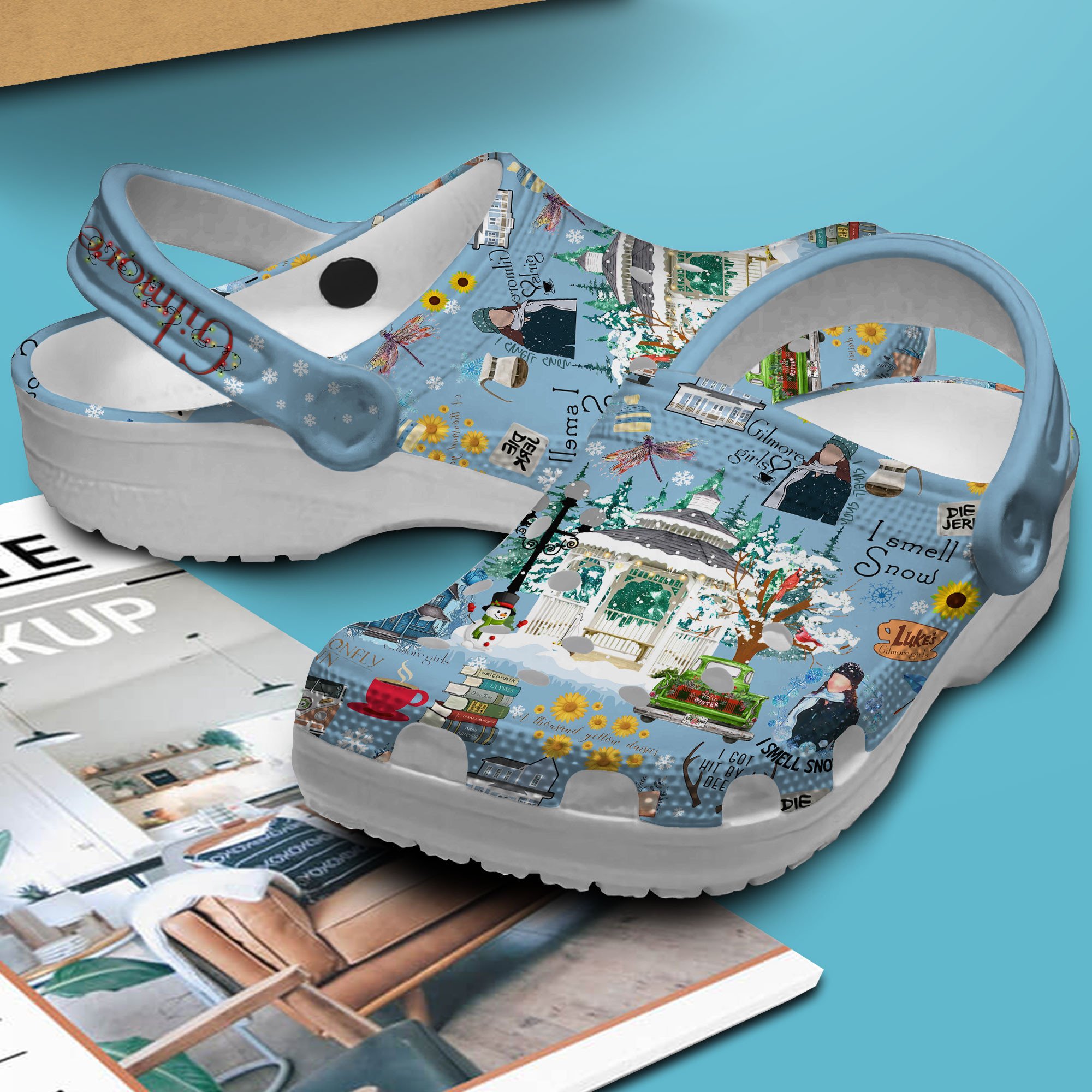 Merchidea Gilmore Girls TV Series Crocs Crocband Clogs Shoes Comfortable For Men Women and Kids