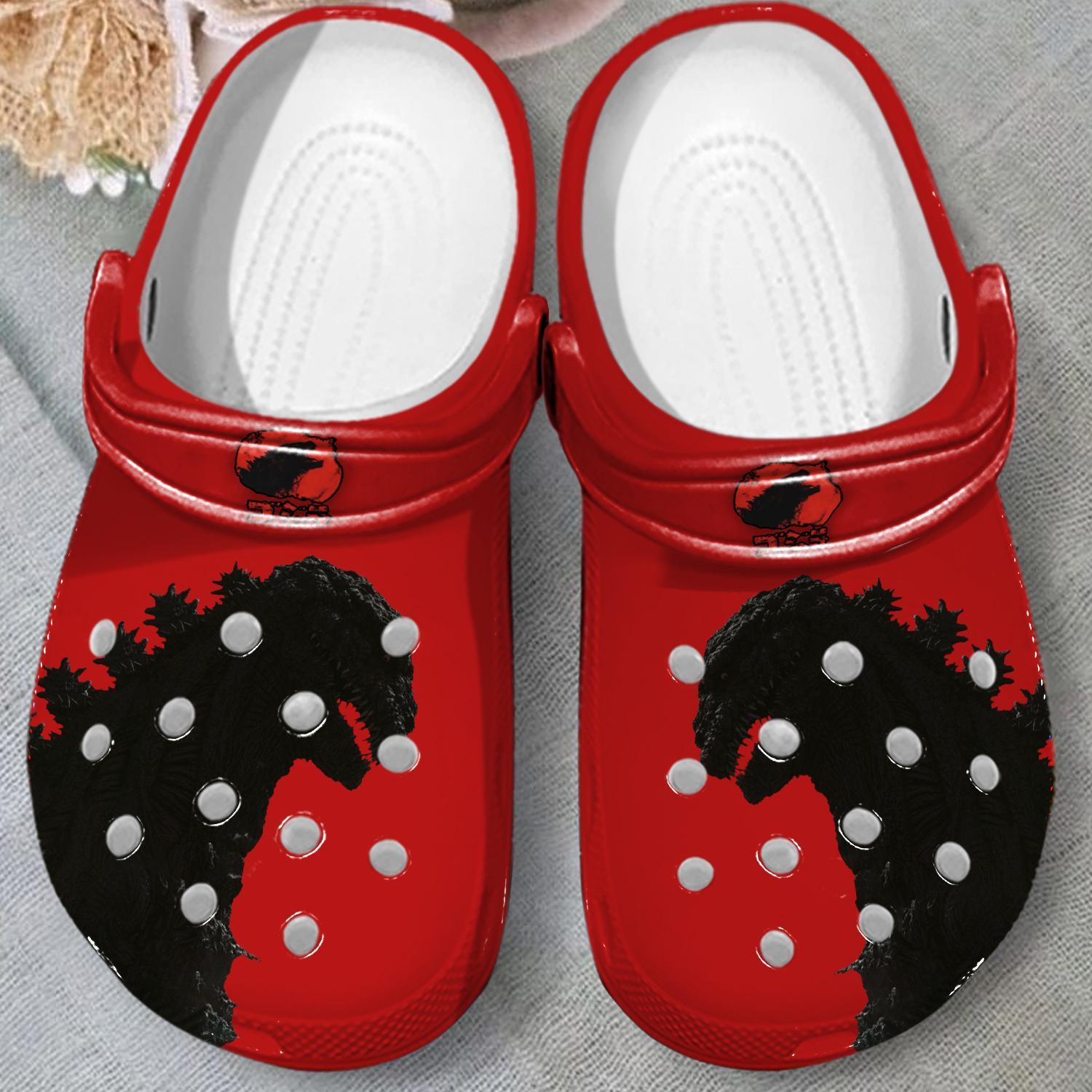 Merchidea Godzilla Movie Crocs Crocband Clogs Shoes Comfortable For Men Women and Kids