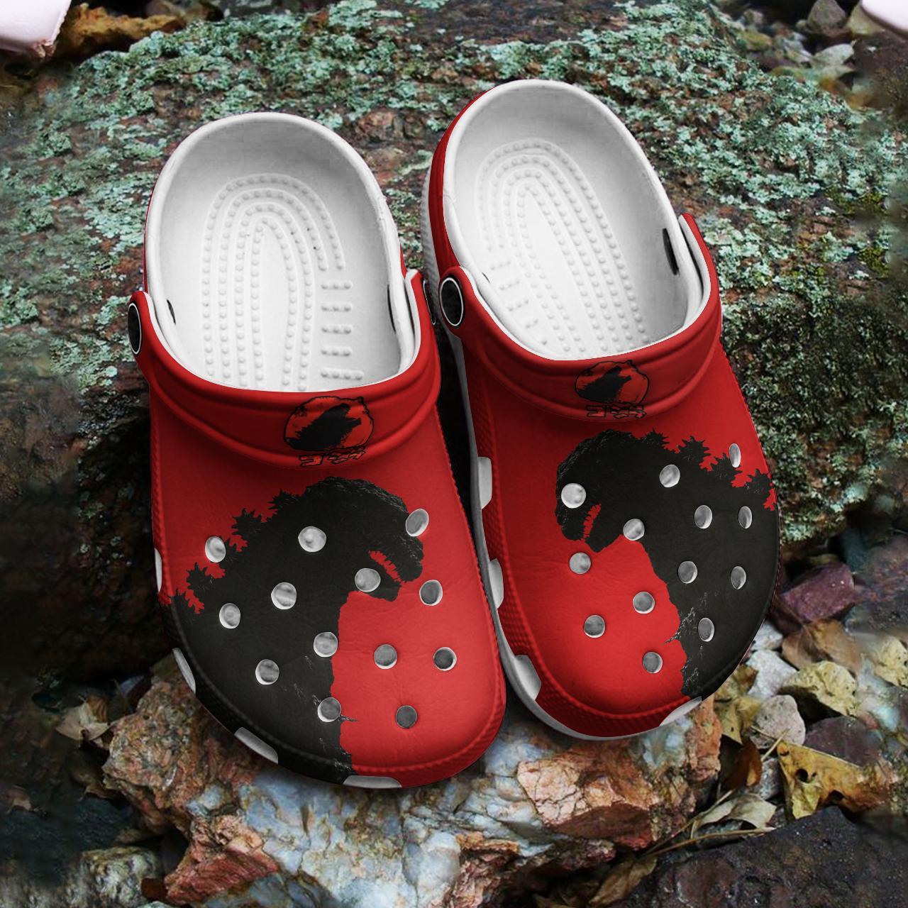 Merchidea Godzilla Movie Crocs Crocband Clogs Shoes Comfortable For Men Women and Kids