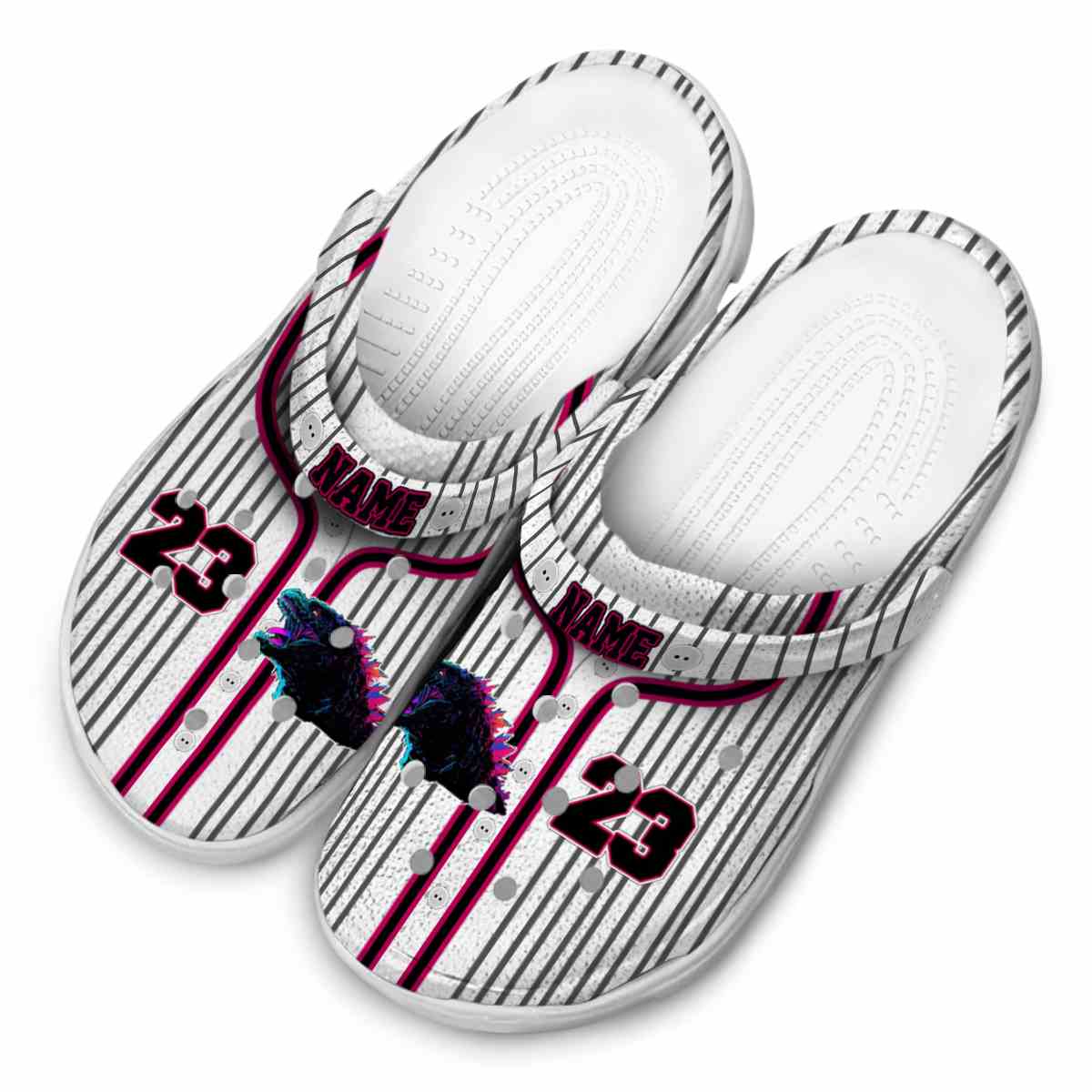 Merchidea Godzilla Movie Crocs Crocband Clogs Shoes Comfortable For Men Women and Kids