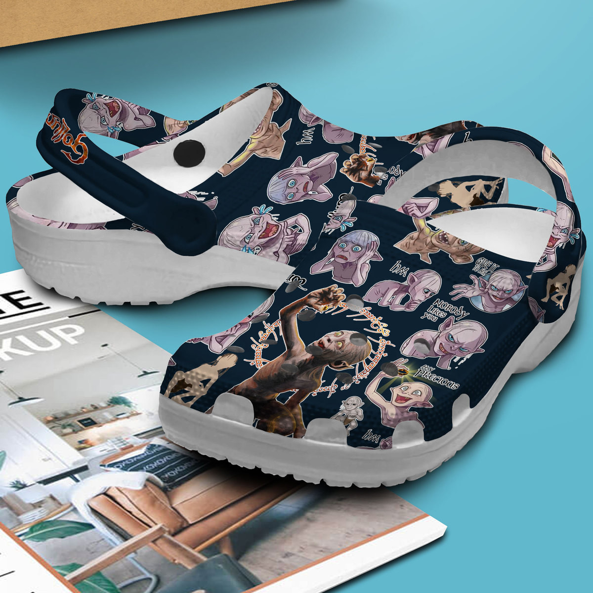 Merchidea Gollum The Lord of the Rings Movie Crocs Crocband Clogs Shoes Comfortable For Men Women and Kids