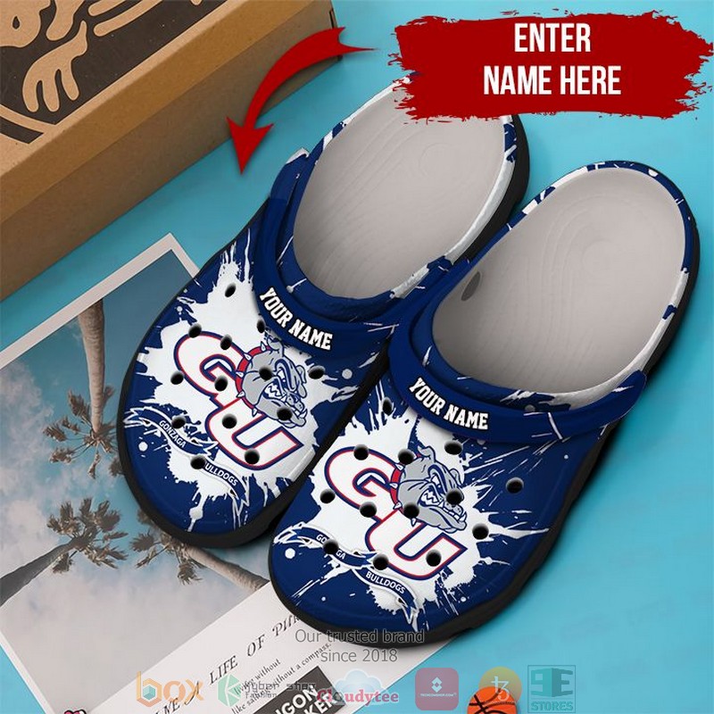 Merchidea Gonzaga Bulldogs NCAA Sport Crocs Crocband Clogs Shoes Comfortable For Men Women and Kids