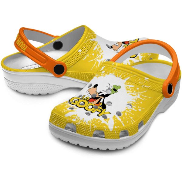 Merchidea Goofy Cartoon Crocs Crocband Clogs Shoes Comfortable For Men Women and Kids
