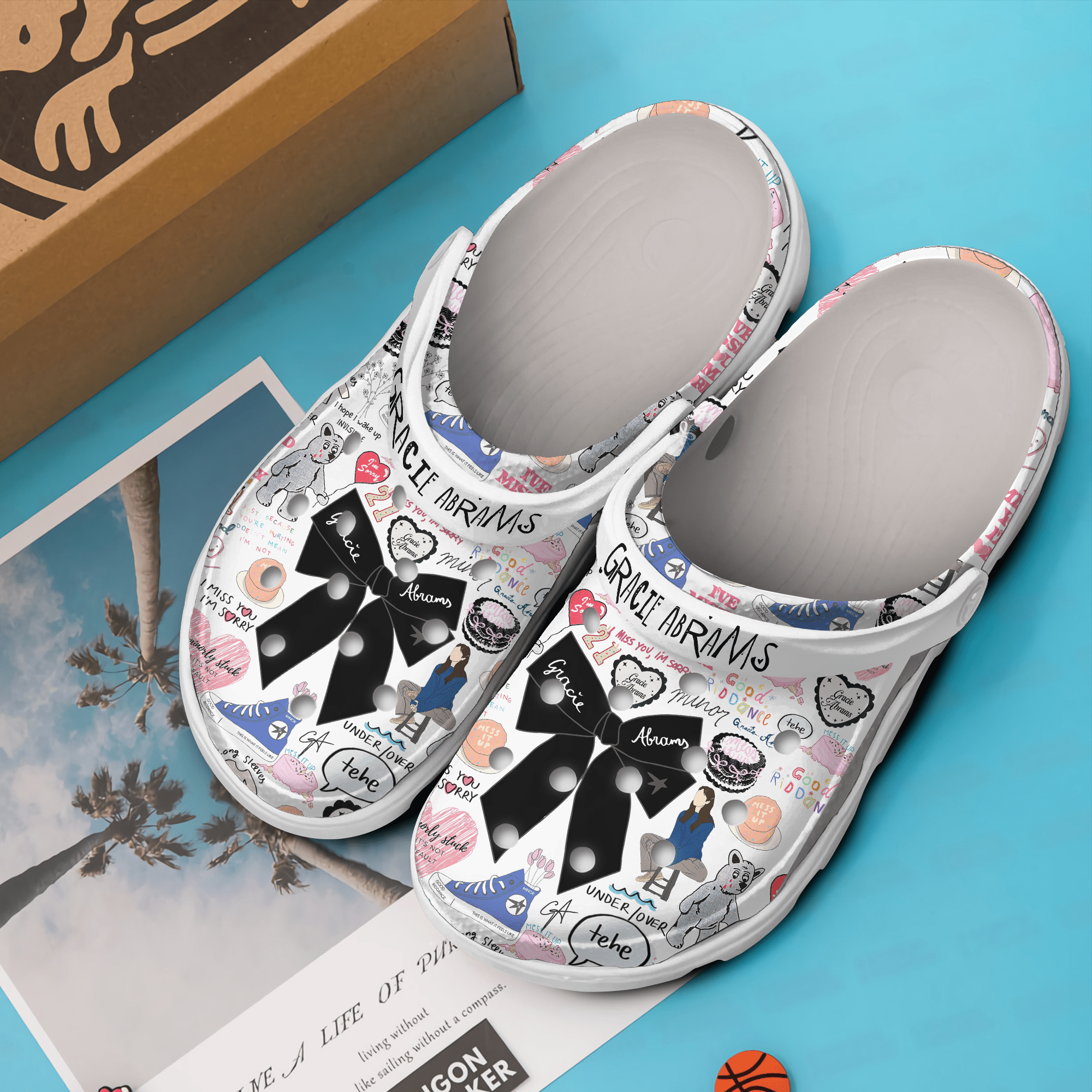 Merchidea Gracie Abrams Music Crocs Crocband Clogs Shoes Comfortable For Men Women and Kids