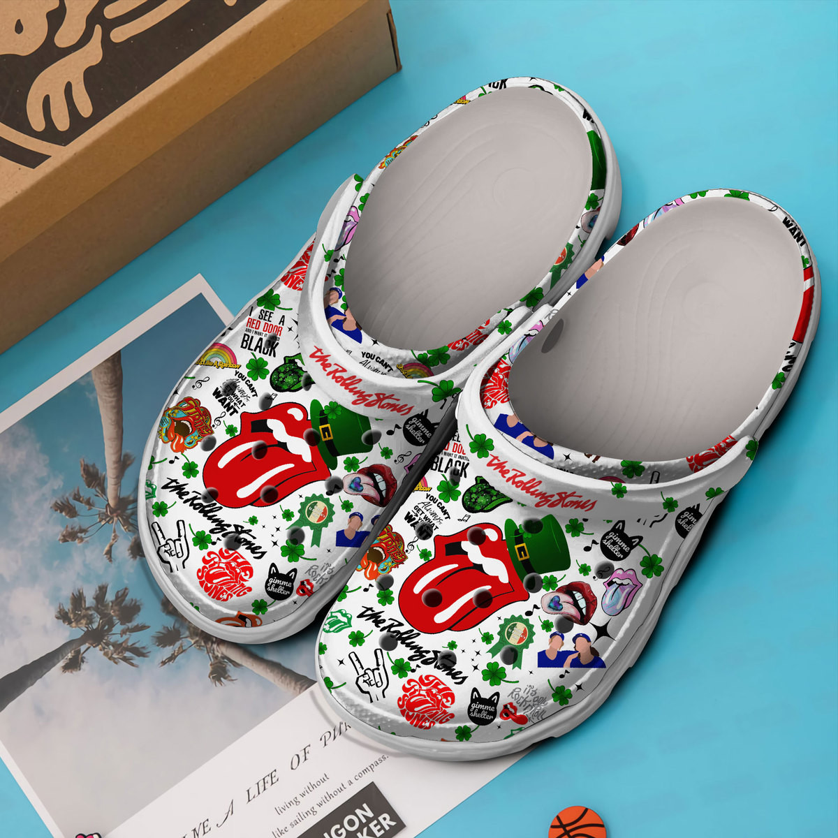 Merchidea Grateful Dead Music Crocs Crocband Clogs Shoes Comfortable For Men Women and Kids