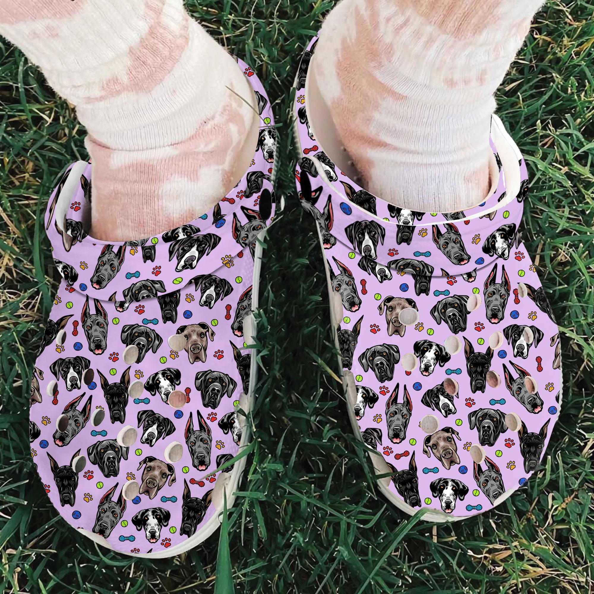 Merchidea Great Dane Dog Crocs Crocband Clogs Shoes Comfortable For Men Women and Kids