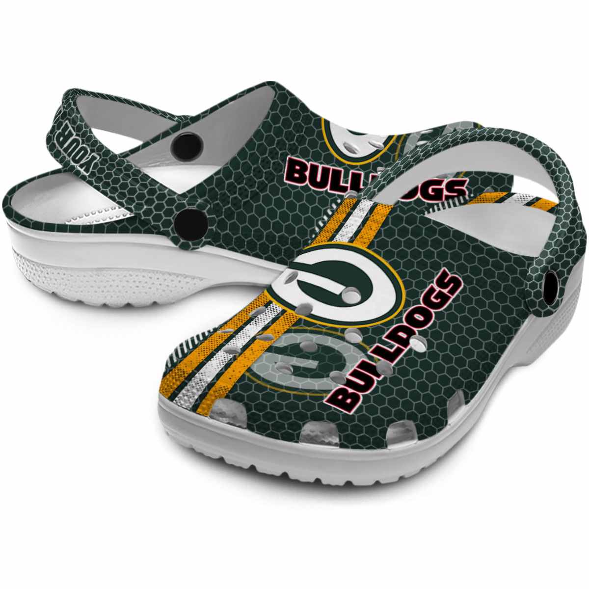 Merchidea Green Bay Packers NFL Sport Crocs Crocband Clogs Shoes Comfortable For Men Women and Kids