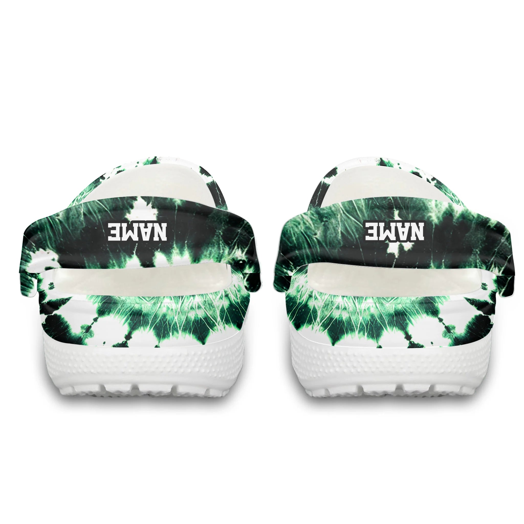 Merchidea Green Tie-Dye Baseball Sport Crocs Crocband Clogs Shoes Comfortable For Men Women and Kids