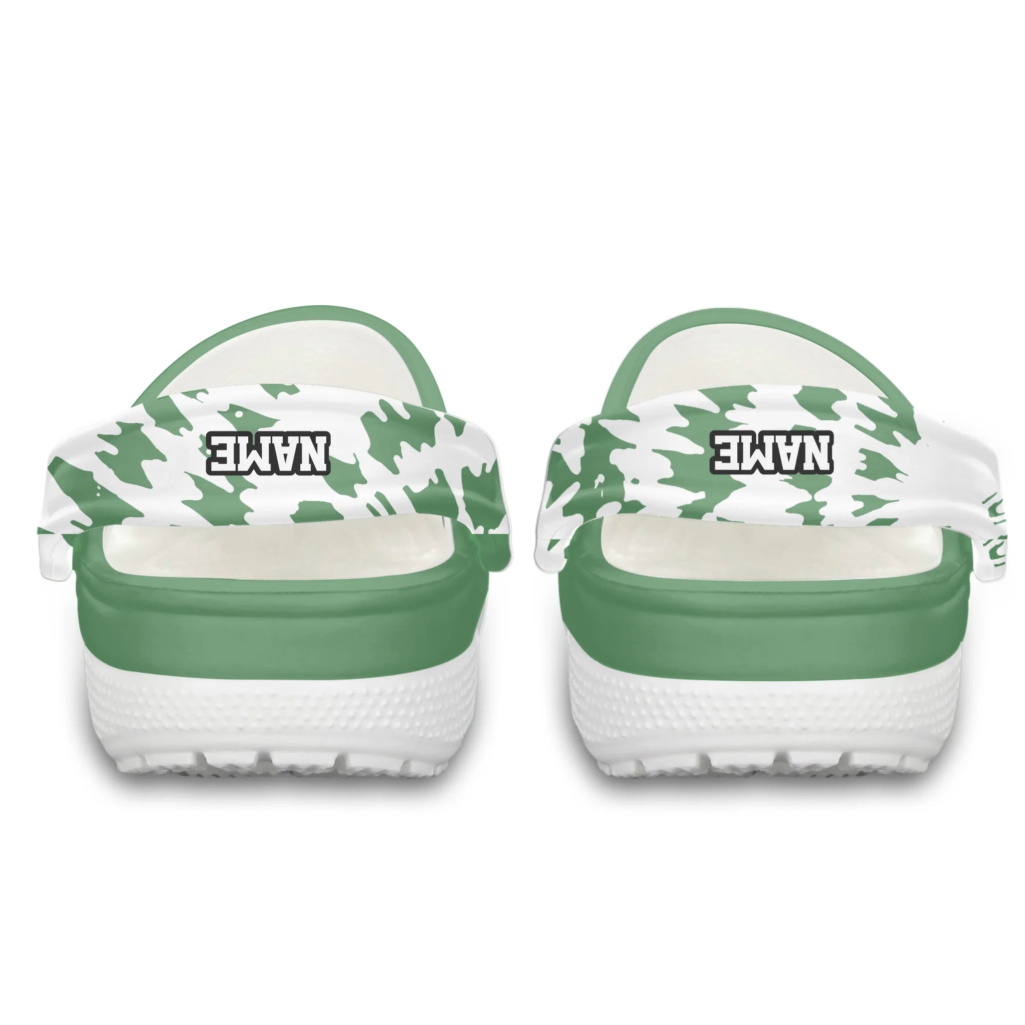 Merchidea Green Tie-Dye Ice Hockey Sport Crocs Crocband Clogs Shoes Comfortable For Men Women and Kids