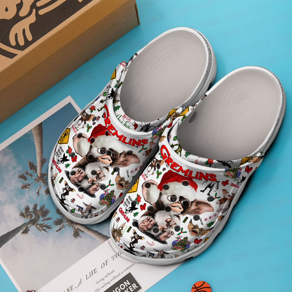 Merchidea Gremlins Movie Crocs Crocband Clogs Shoes Comfortable For Men Women and Kids