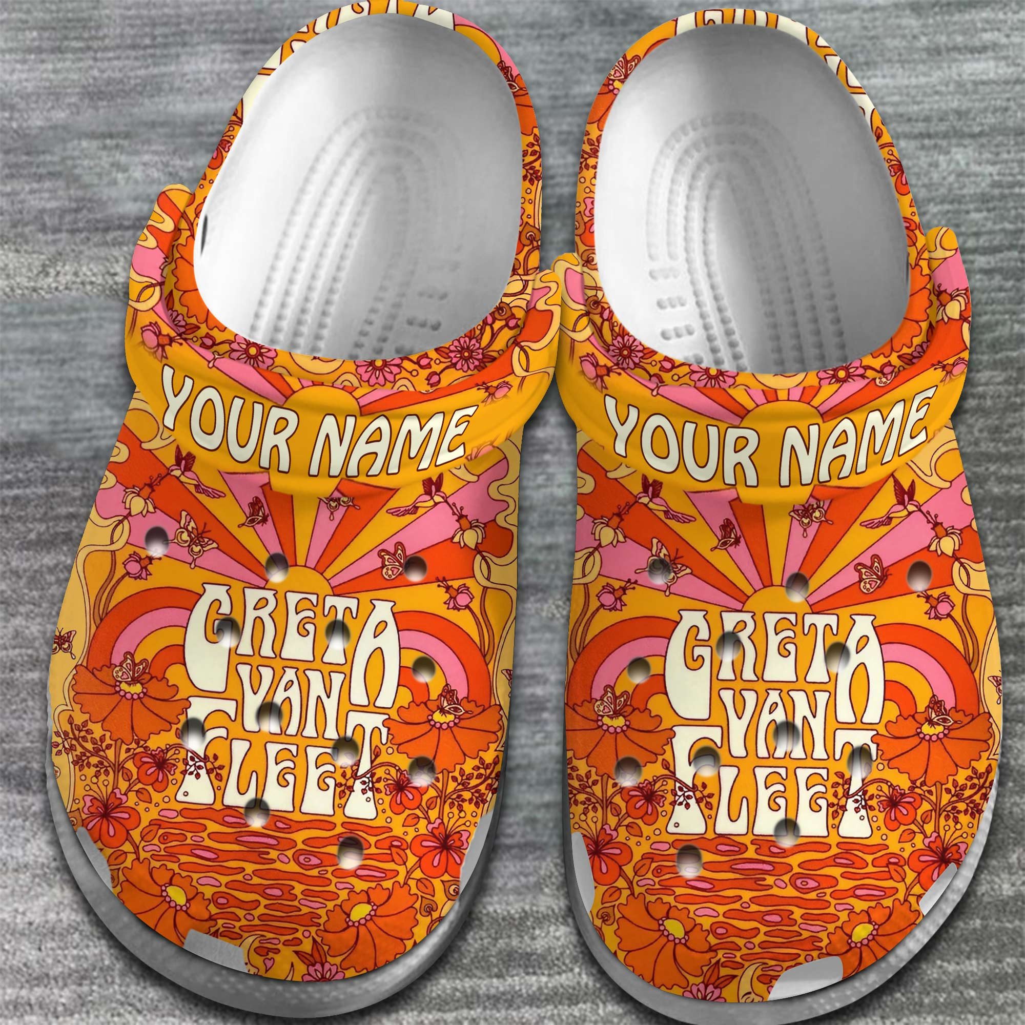 Merchidea Greta Van Fleet Band Music Crocs Crocband Clogs Shoes Comfortable For Men Women and Kids