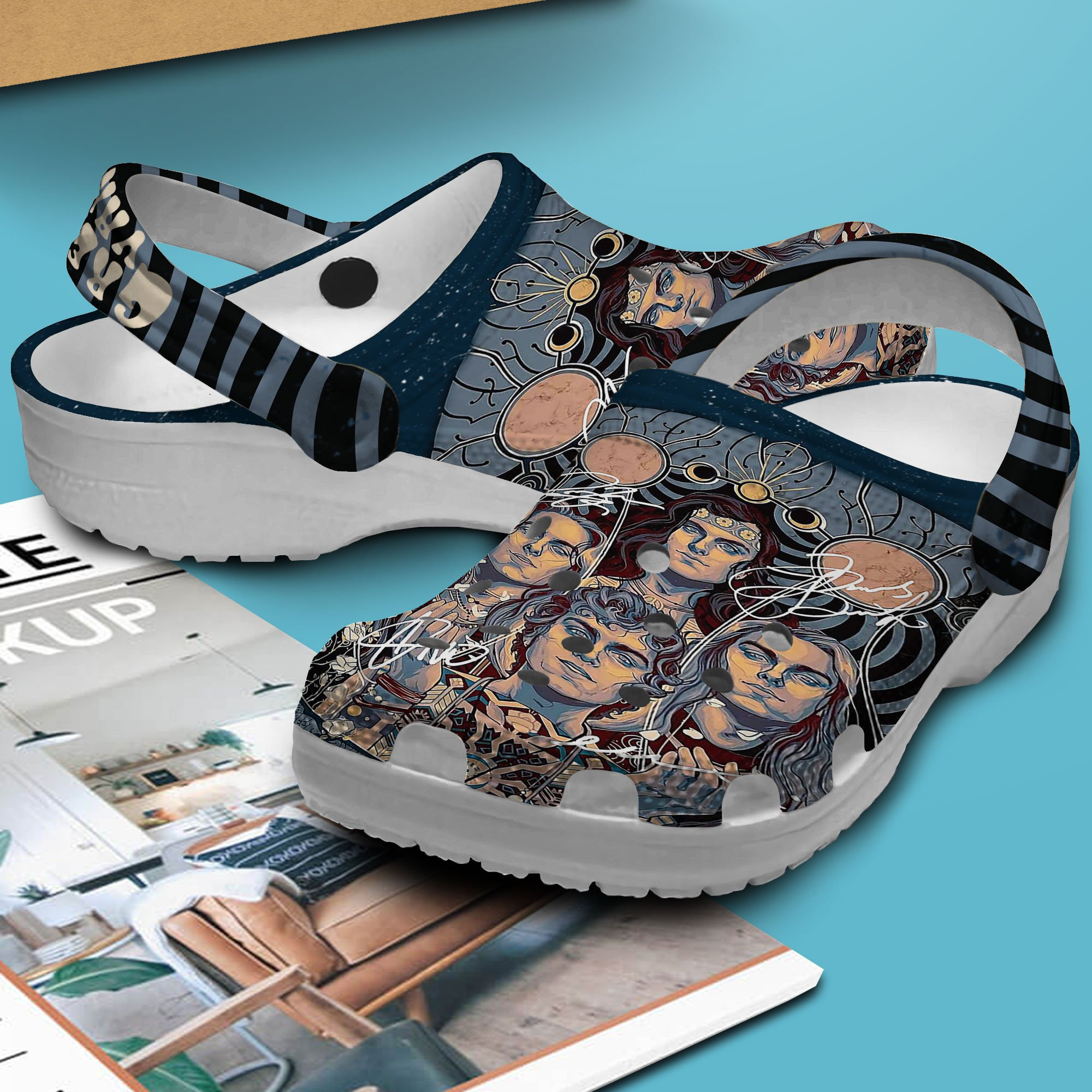 Merchidea Greta Van Fleet Music Crocs Crocband Clogs Shoes Comfortable For Men Women and Kids