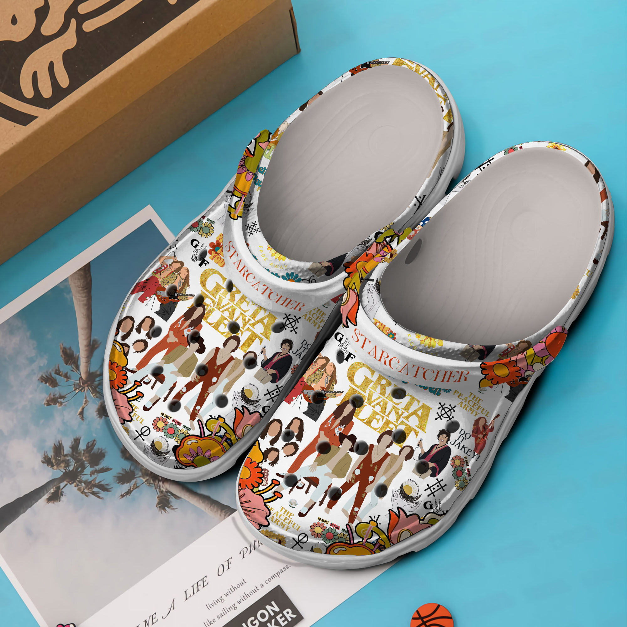 Merchidea Greta Van Fleet Starcatcher Album Music Crocs Crocband Clogs Shoes Comfortable For Men Women and Kids