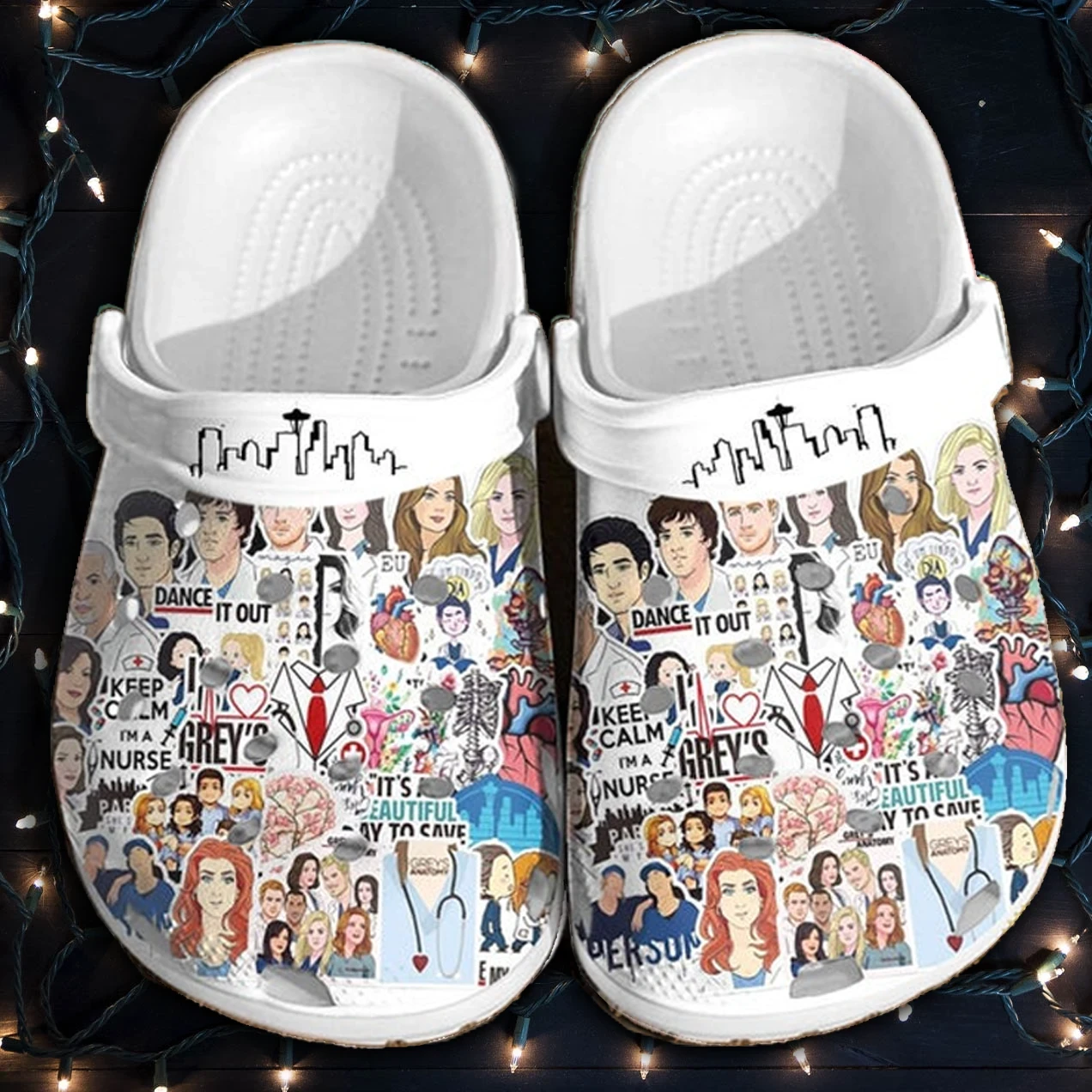 Merchidea Grey's Anatomy Crocs Clog Shoes