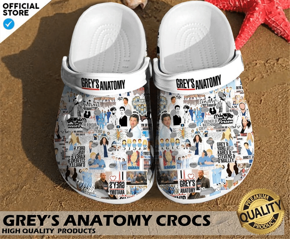 Merchidea Grey's Anatomy Crocs Clog Shoes
