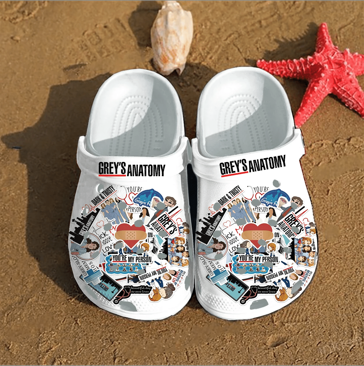 Merchidea Grey's Anatomy Crocs Clog Shoes