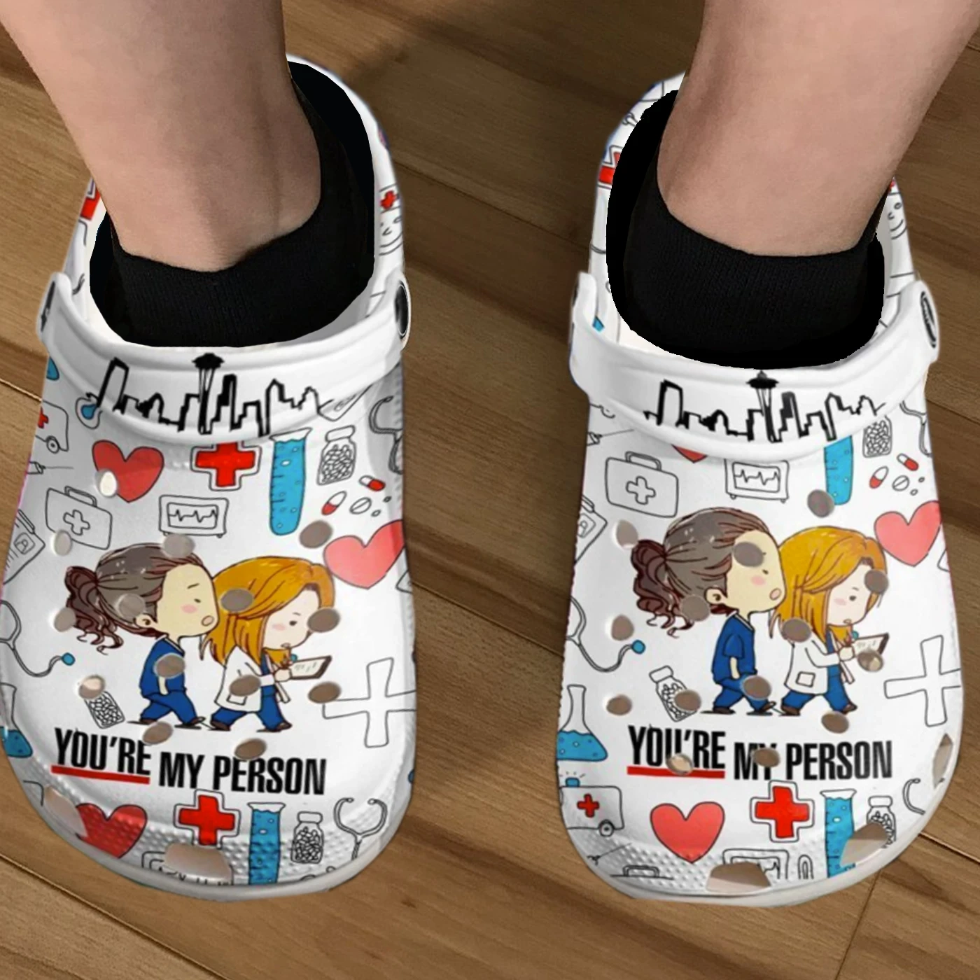 Merchidea Grey's Anatomy Crocs Clog Shoes
