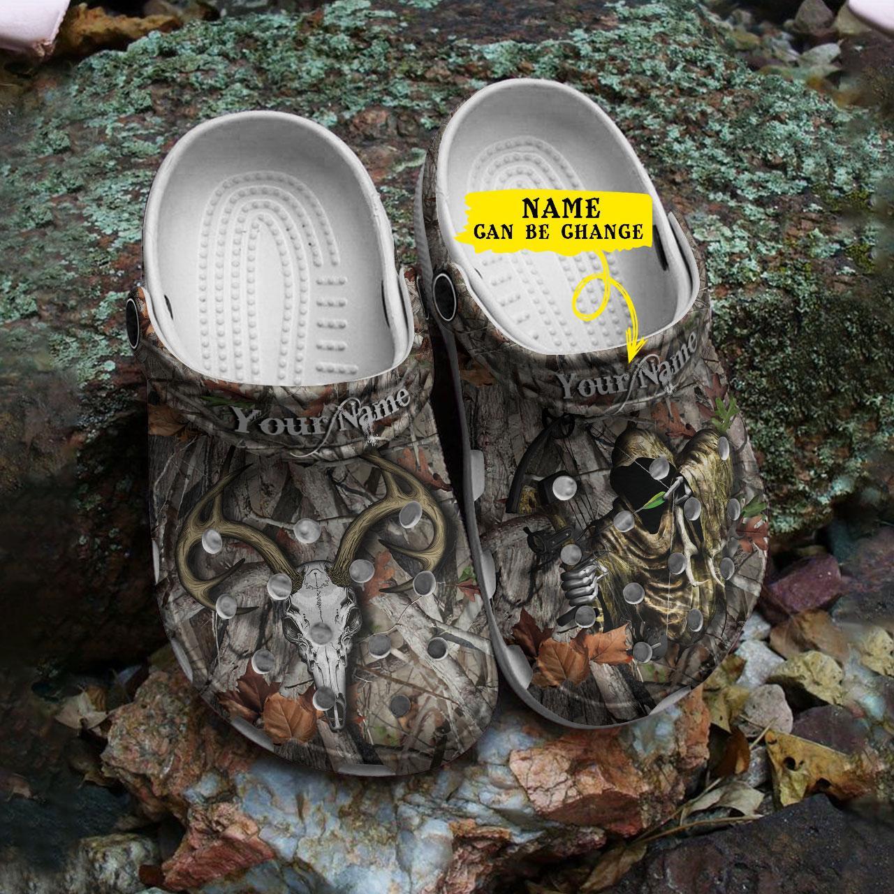 Merchidea Grim Reaper Bow Hunter Crocs Crocband Clogs Shoes Comfortable For Men Women and Kids