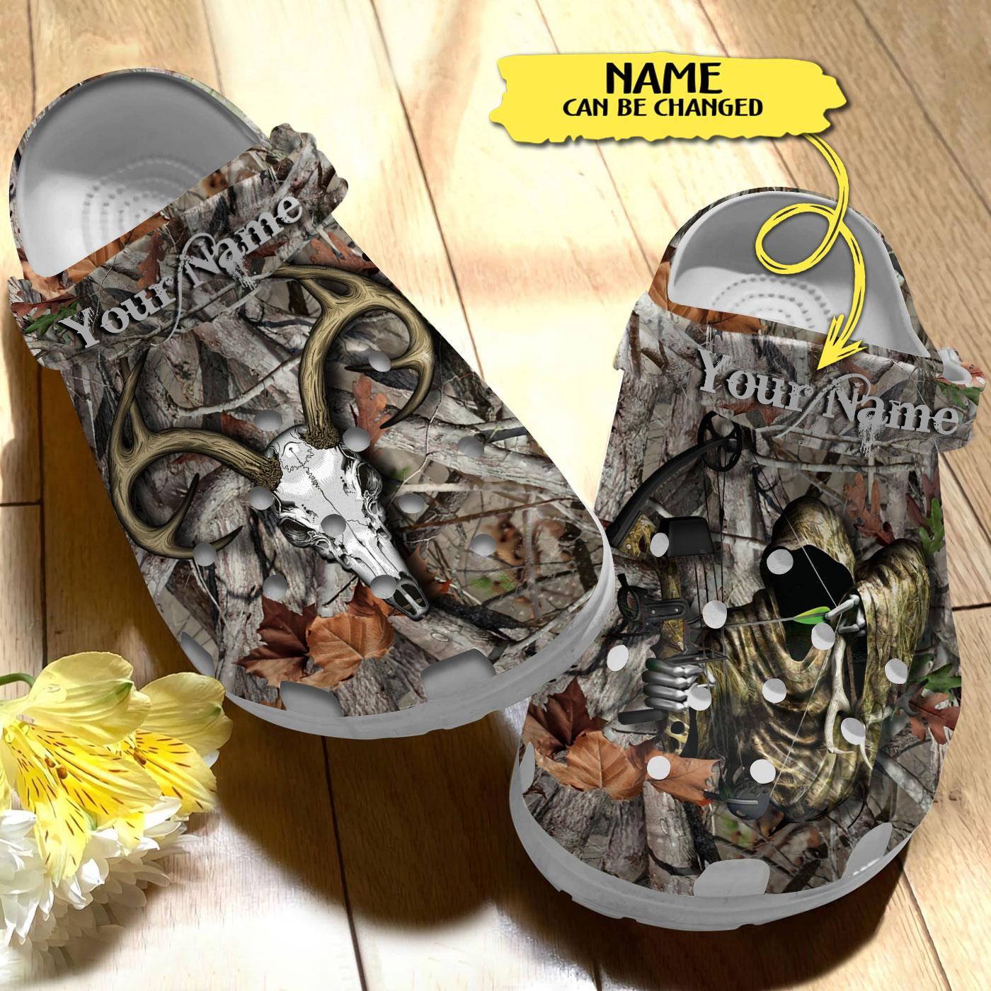 Merchidea Grim Reaper Bow Hunter Crocs Crocband Clogs Shoes Comfortable For Men Women and Kids