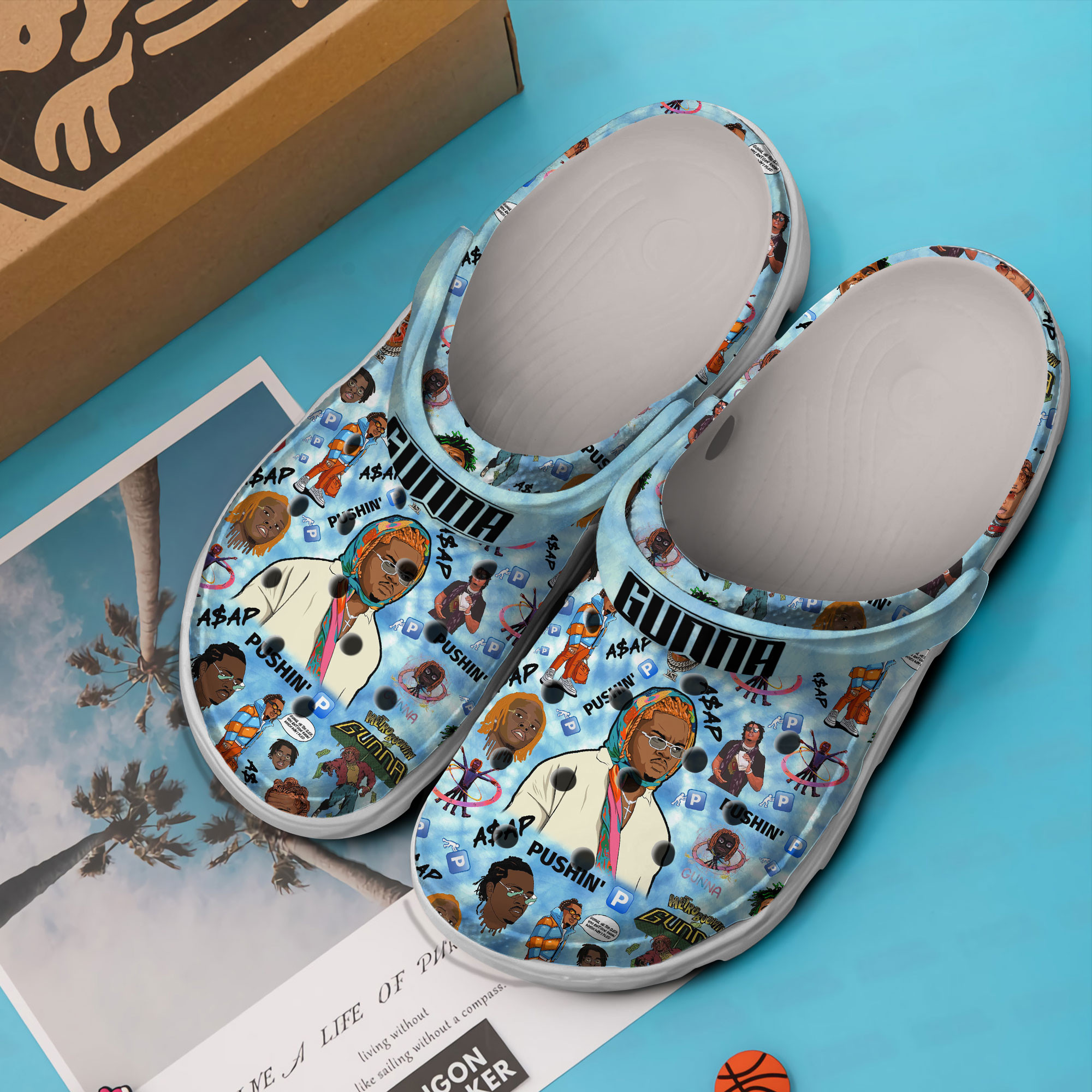 Merchidea Gunna Rapper Music Crocs Crocband Clogs Shoes Comfortable For Men Women and Kids