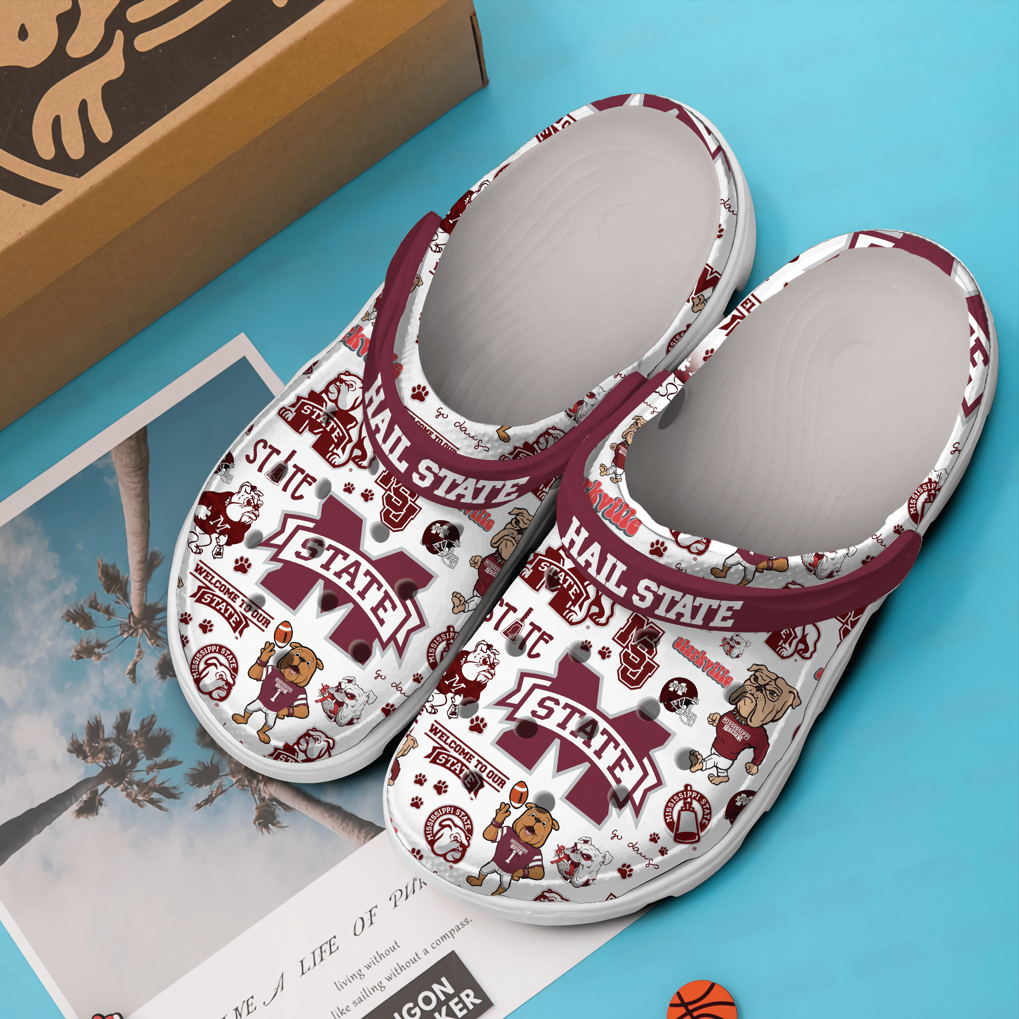 Merchidea Hail State Music Crocs Crocband Clogs Shoes Comfortable For Men Women and Kids