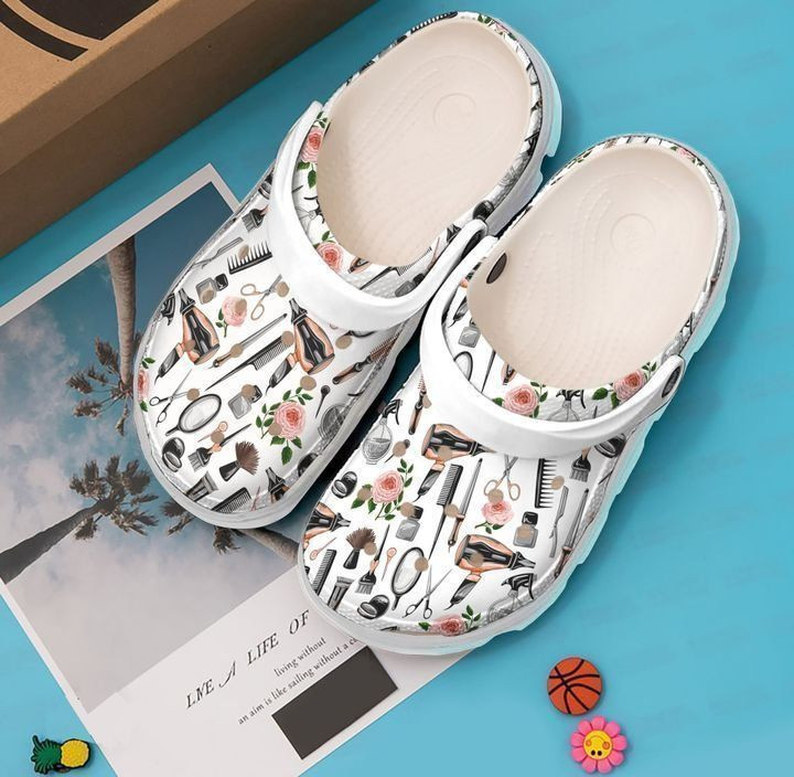 Merchidea Hairstylist Hairdresser Flower Tools Clog Shoes