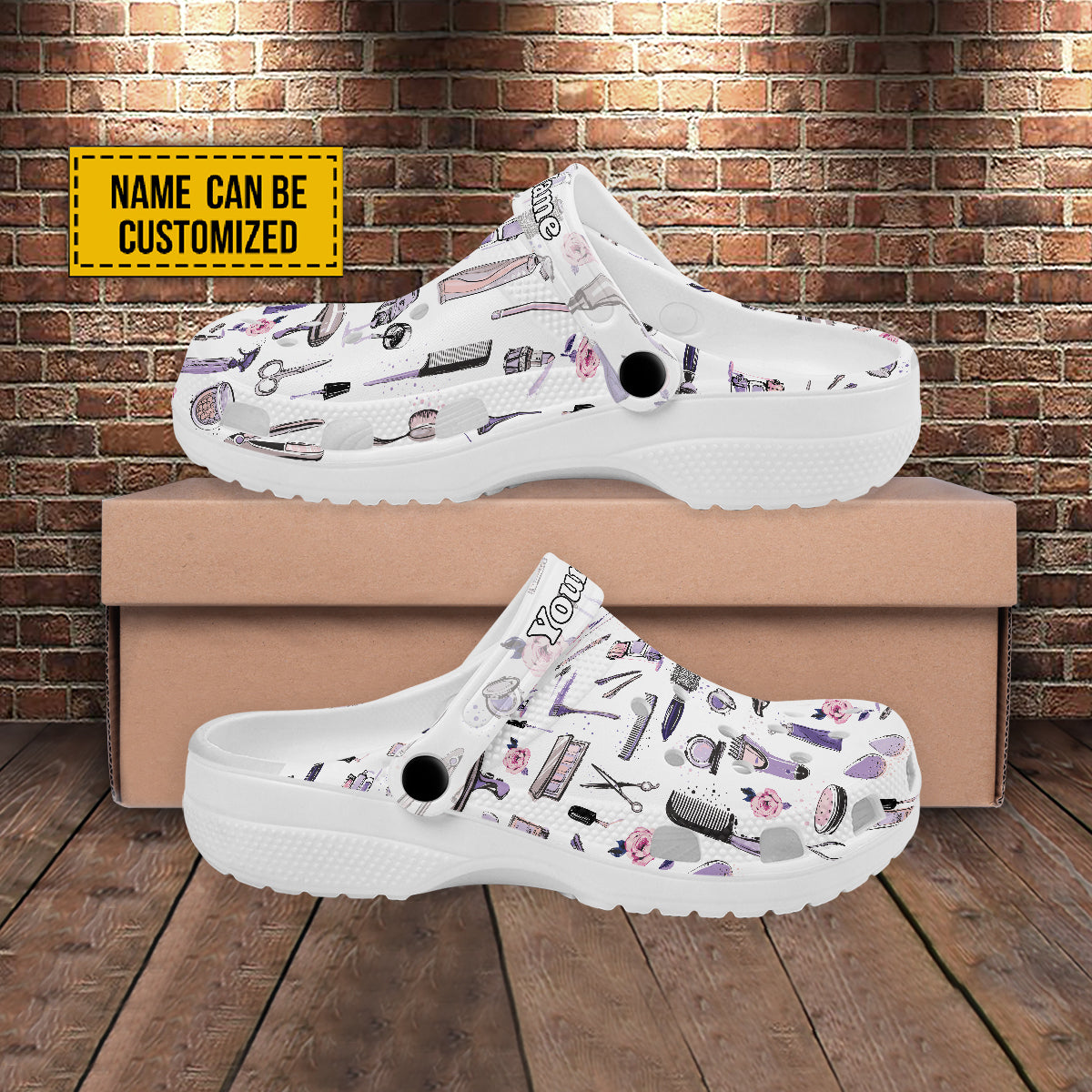 Merchidea Hairstylist's Accessories Customized Crocs Crocband Clogs Shoes Comfortable For Men Women and Kids