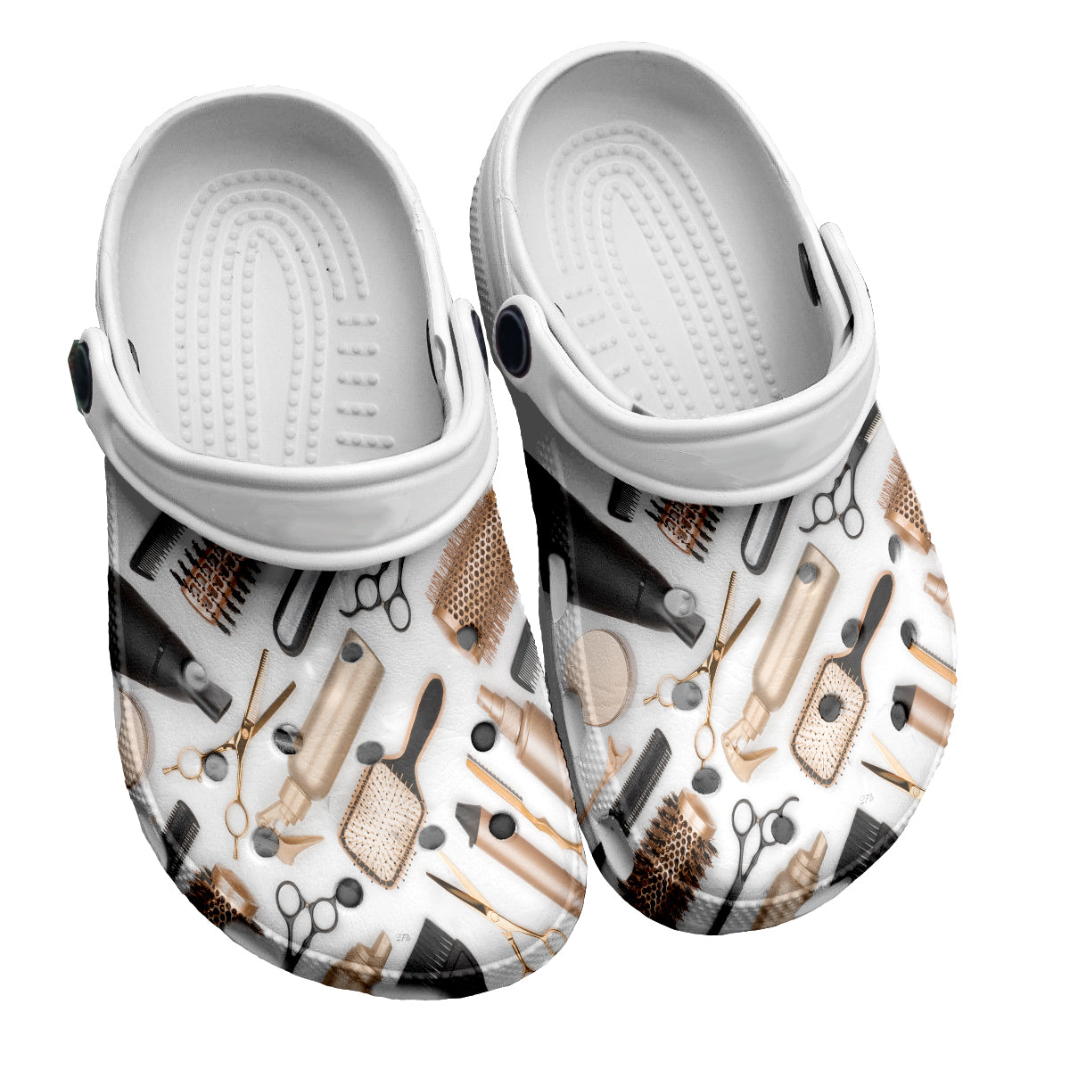 Merchidea Hairstylist's Accessories Scissors Comb Customized Crocs Crocband Clogs Shoes Comfortable For Men Women and Kids