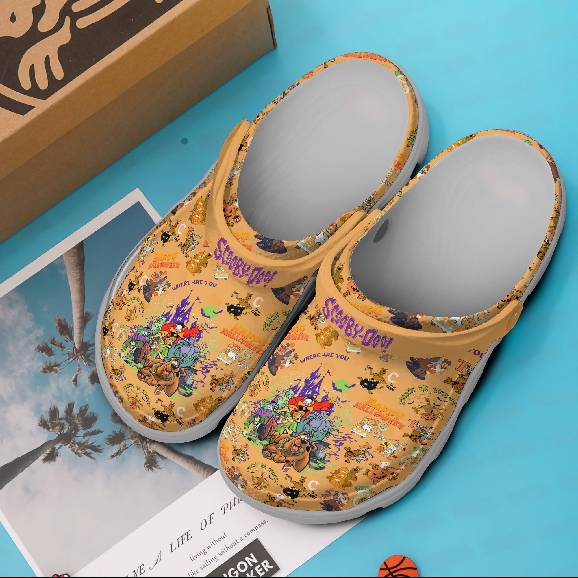 Merchidea Halloween Scooby-Doo Cartoon Crocs Crocband Clogs Shoes Comfortable For Men Women and Kids