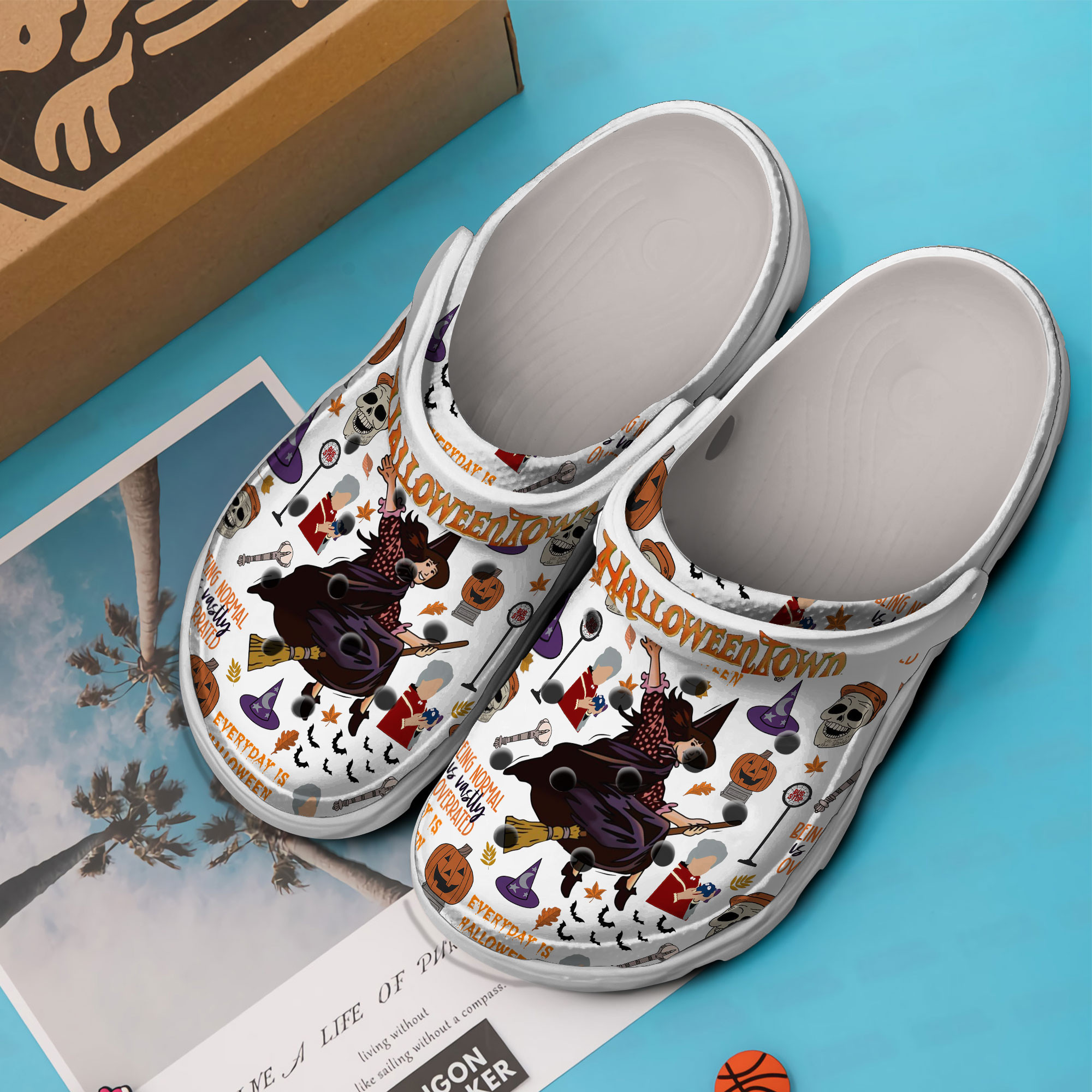 Merchidea Halloweentown TV Series Crocs Crocband Clogs Shoes Comfortable For Men Women and Kids