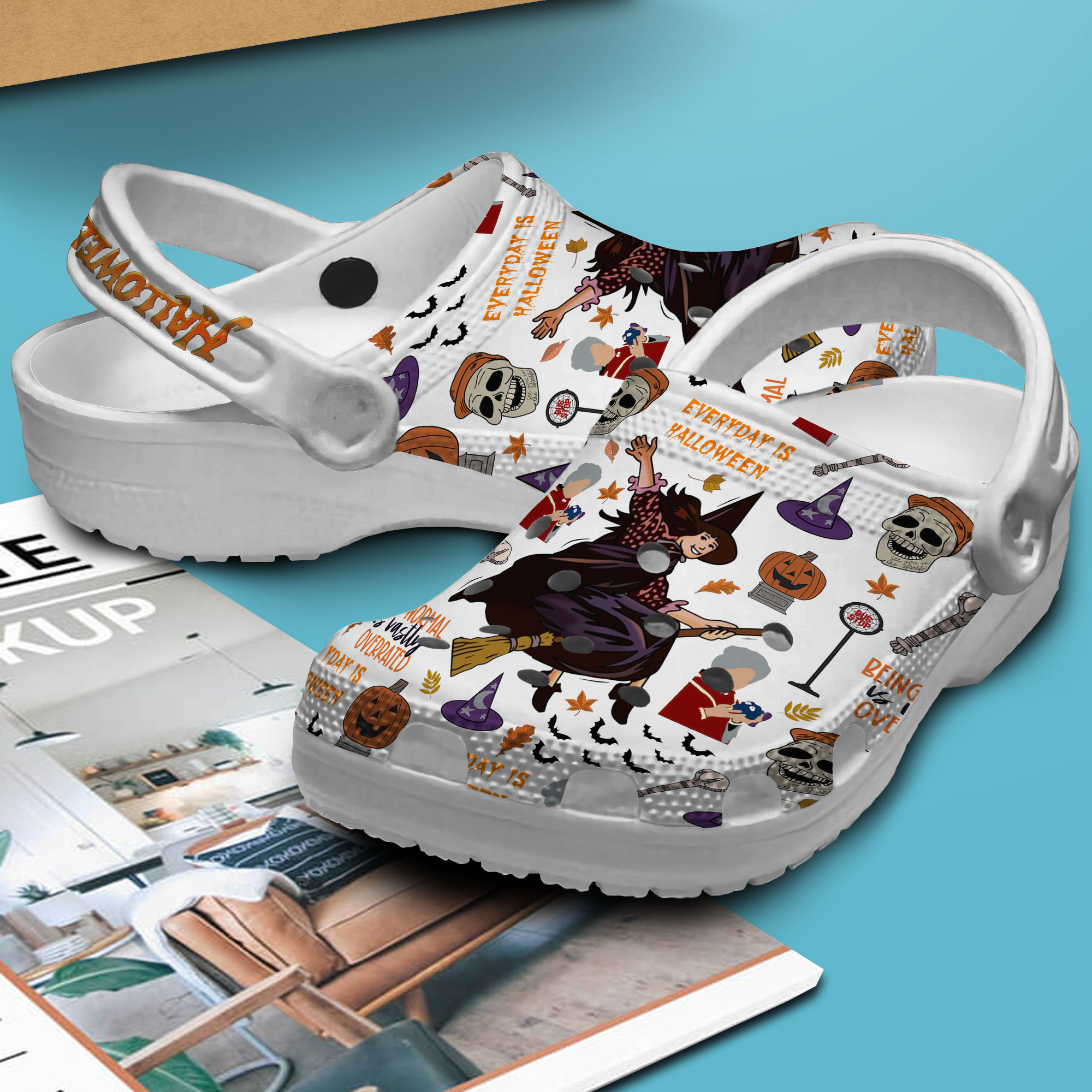 Merchidea Halloweentown TV Series Crocs Crocband Clogs Shoes Comfortable For Men Women and Kids