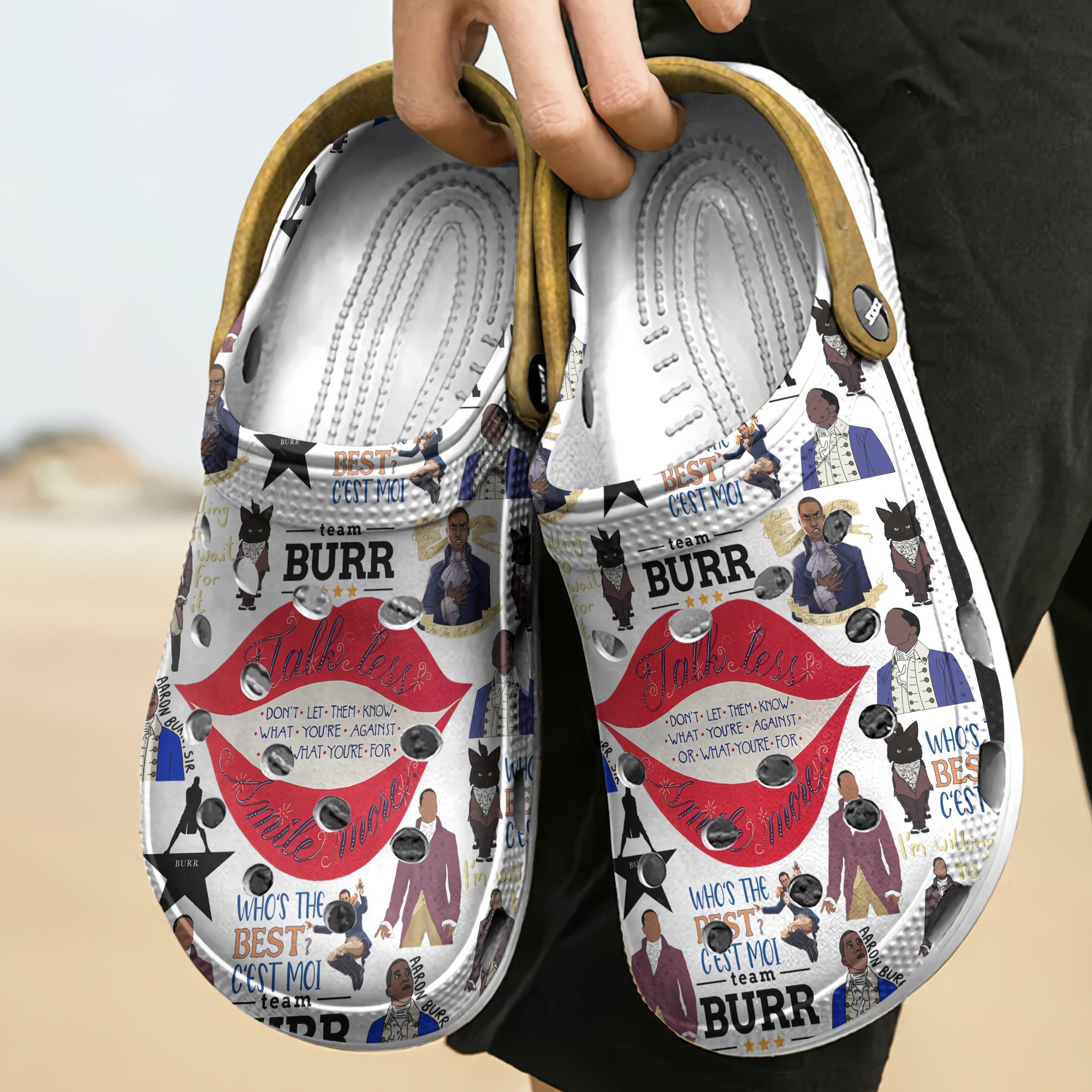 Merchidea Hamilton Music Crocs Crocband Clogs Shoes Comfortable For Men Women and Kids