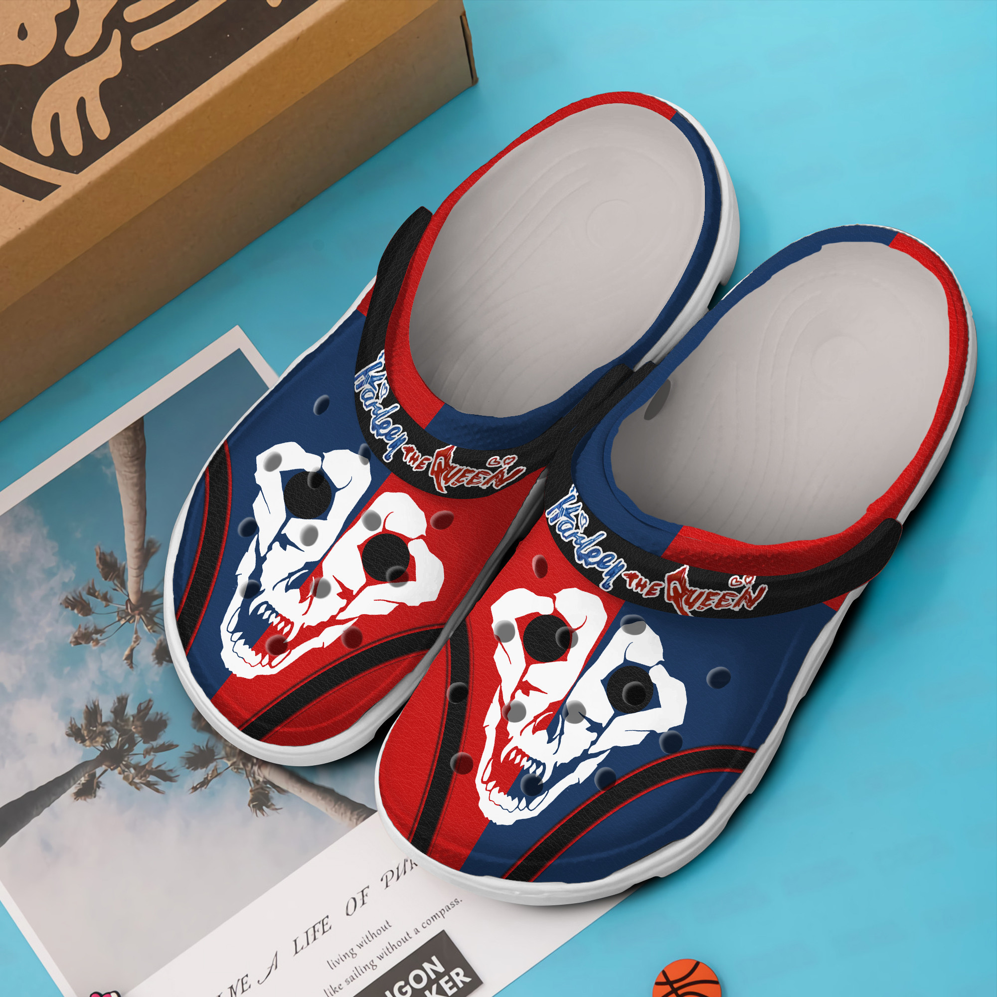 Merchidea Harley Quinn Movie Cartoon Crocs Crocband Clogs Shoes Comfortable For Men Women and Kids