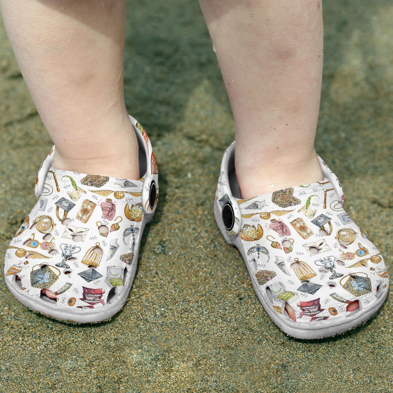 Merchidea Harry Potter Artefacts Movie Crocs Crocband Clogs Shoes Comfortable For Men Women and Kids