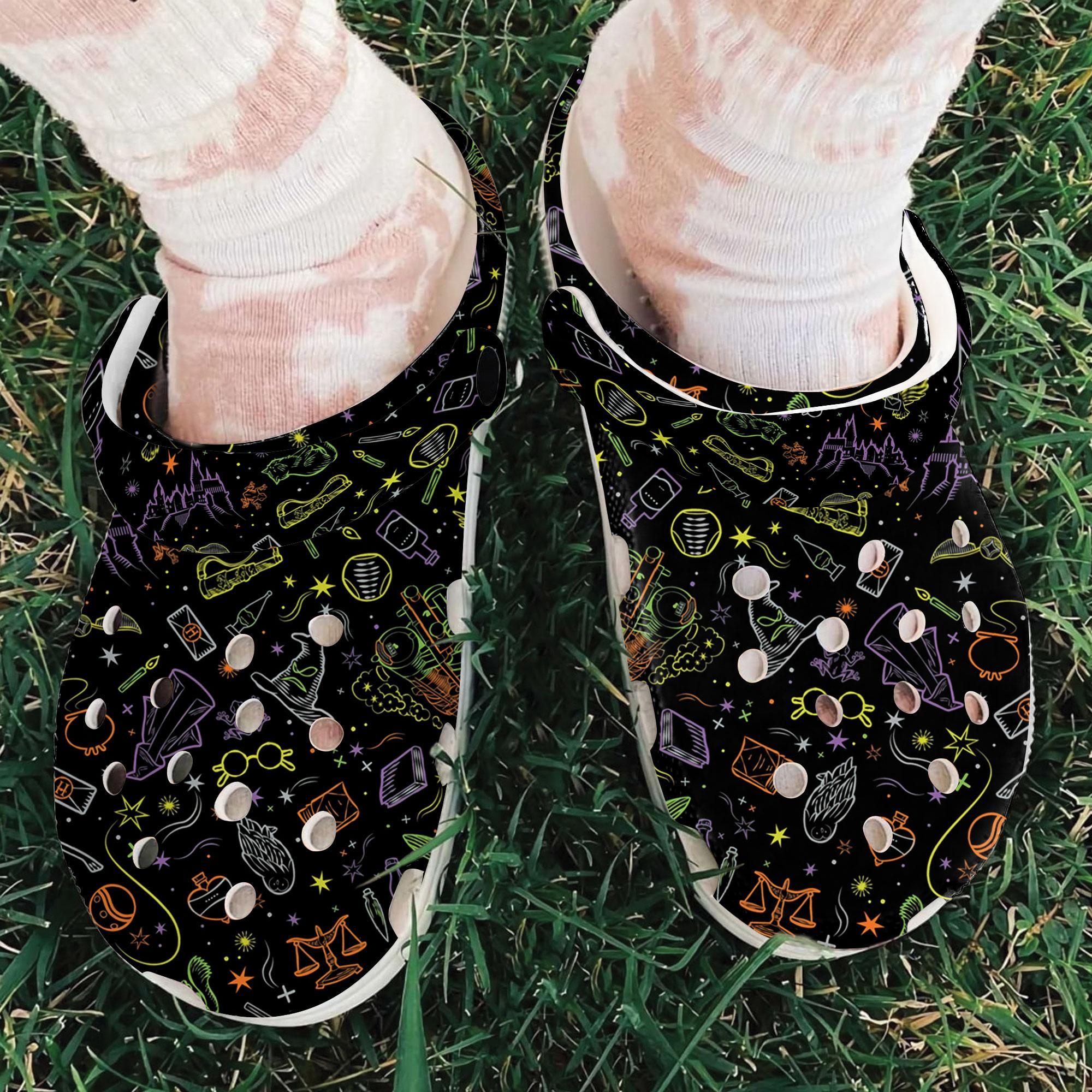 Merchidea Harry Potter Halloween Movie Crocs Crocband Clogs Shoes Comfortable For Men Women and Kids