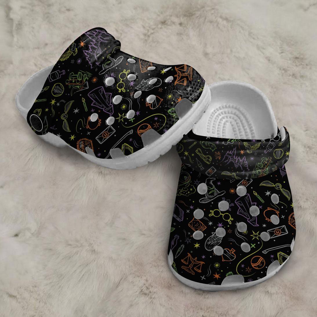 Merchidea Harry Potter Halloween Movie Crocs Crocband Clogs Shoes Comfortable For Men Women and Kids