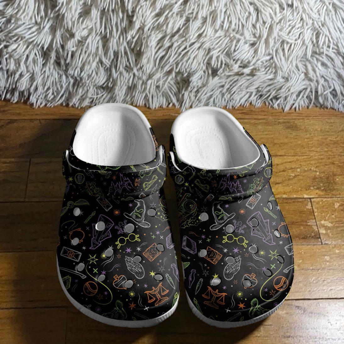 Merchidea Harry Potter Halloween Movie Crocs Crocband Clogs Shoes Comfortable For Men Women and Kids