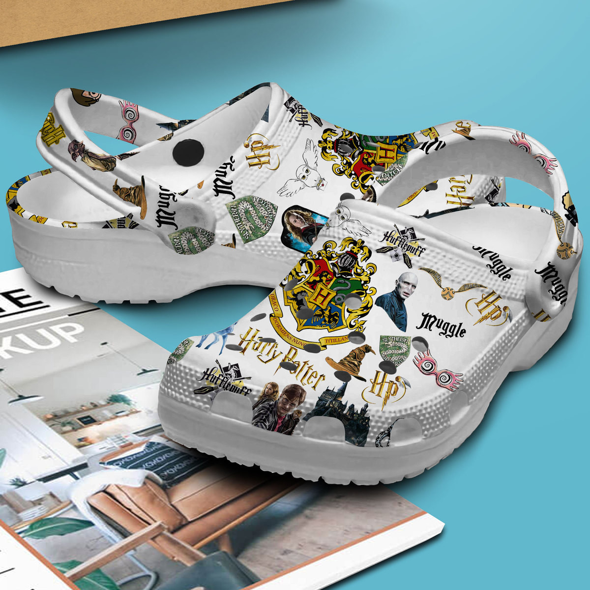 Merchidea Harry Potter Movie Crocs Crocband Clogs Shoes Comfortable For Men Women and Kids