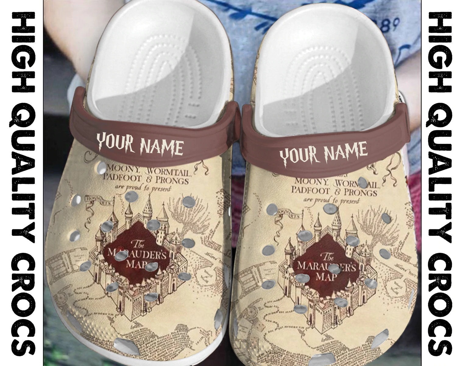 Merchidea Harry Potter Movie Crocs Crocband Clogs Shoes Comfortable For Men Women and Kids