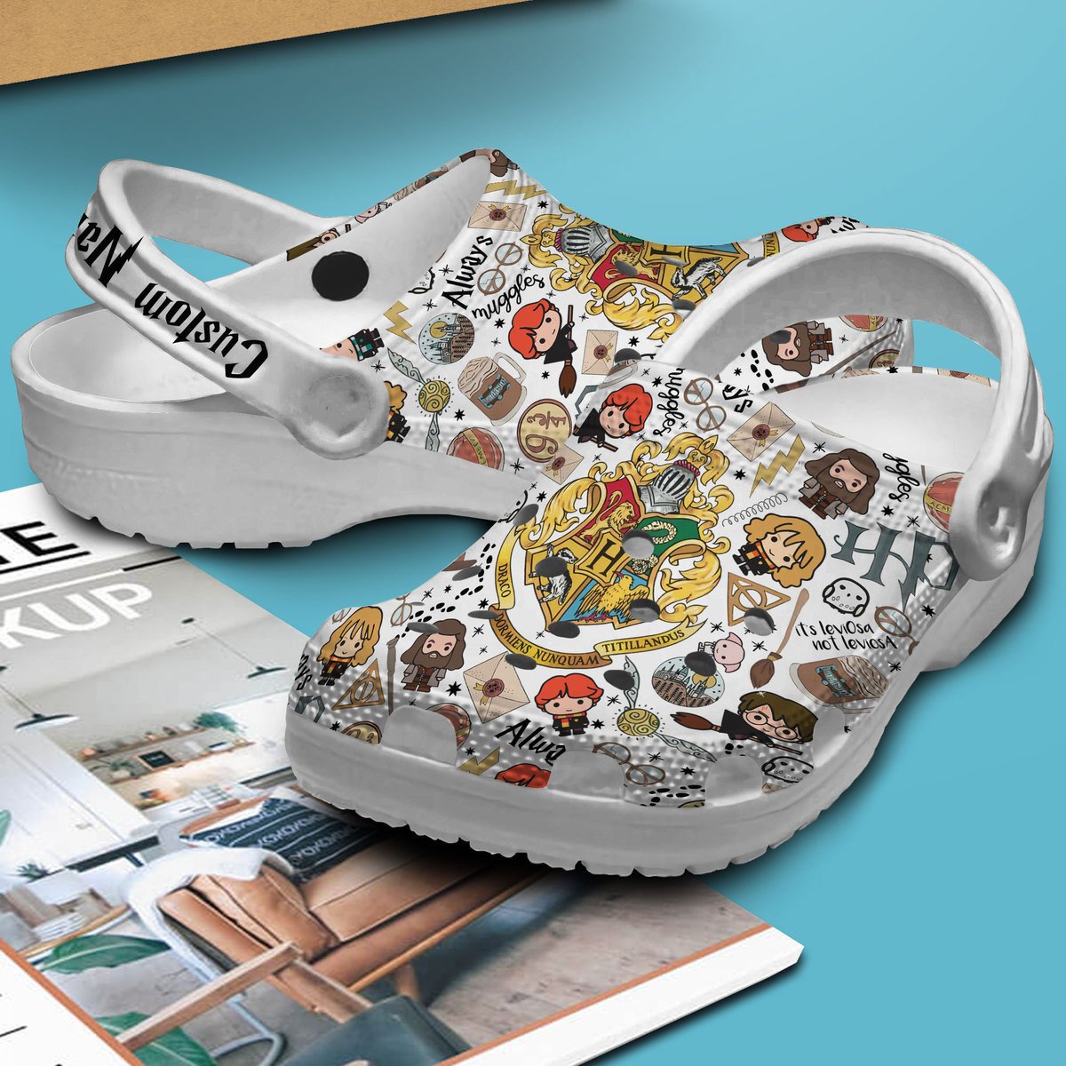 Merchidea Harry Potter Movie Crocs Crocband Clogs Shoes Comfortable For Men Women and Kids